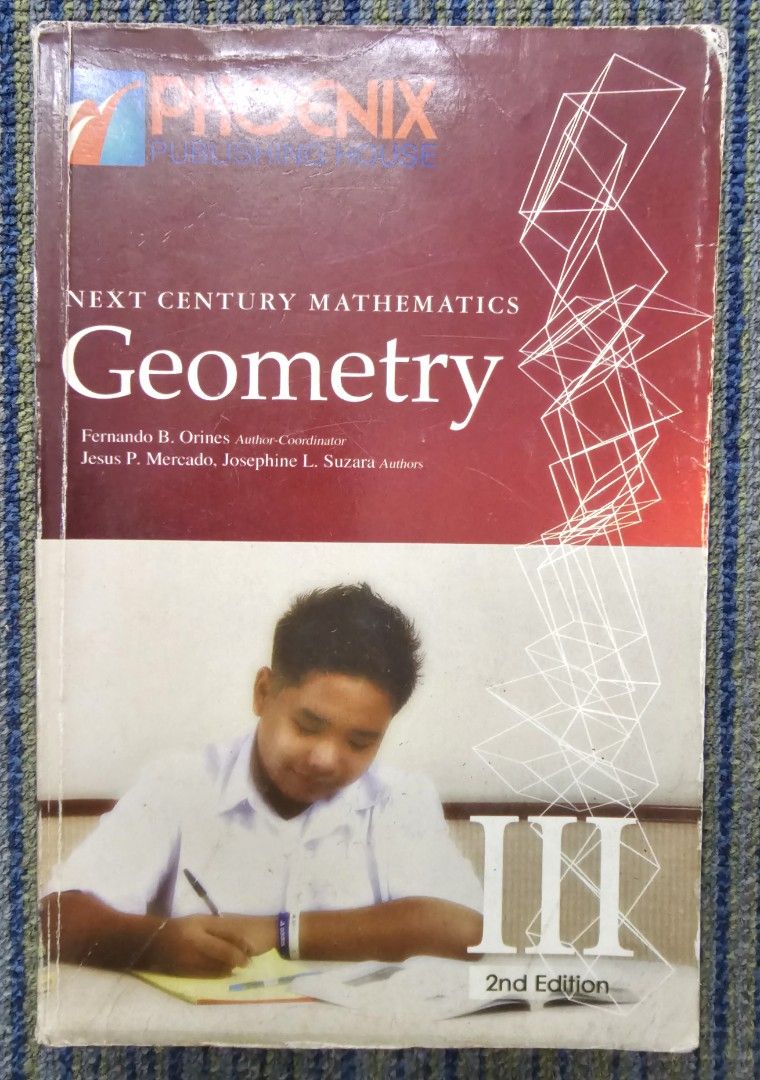 For Grade 9: NCM Next Century Mathematics Geometry (Category: Textbooks) located in Quezon City. Submitted by the_l1ttlej0ys (Listing ID 1419392457, Image 1). Description: preloved Next Century Mathematics Geometry book Copyright 2013.