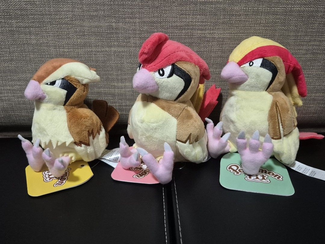 寶可夢 Pokemon fit 公仔 波波 比比鳥 大比鳥 Pidgey Pidgeotto Pidgeot, 興趣及遊戲, 玩具 & 遊戲類 ...