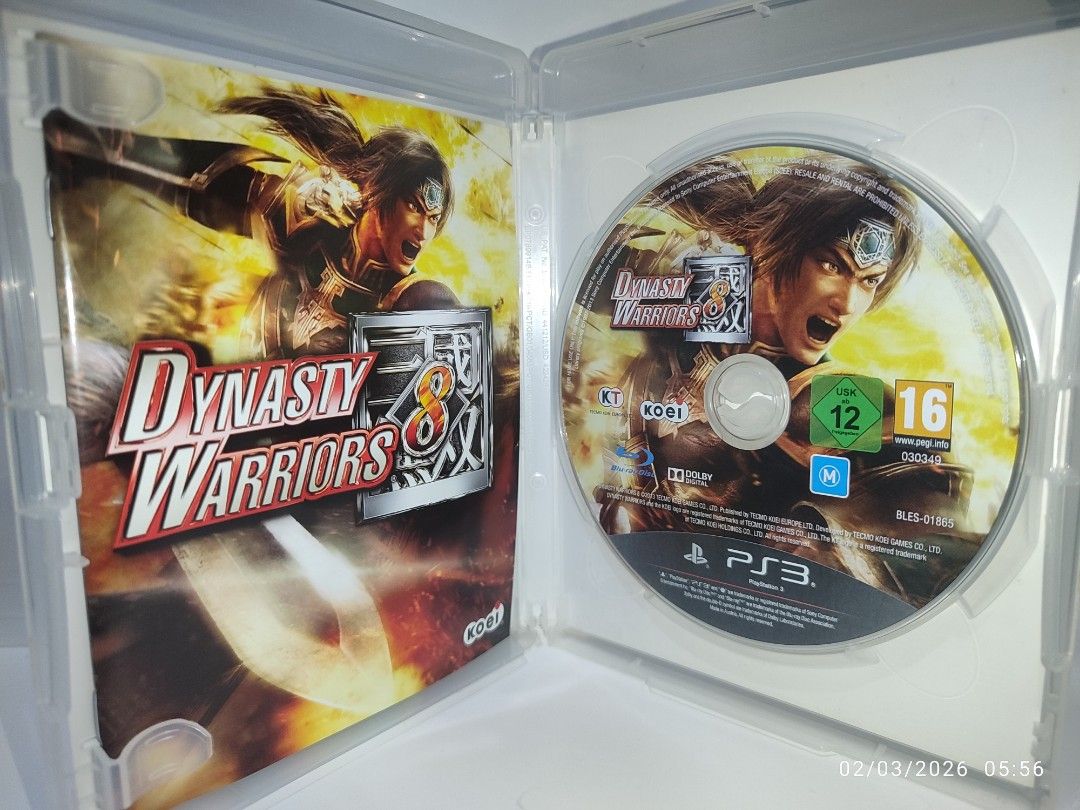 PS3 - Dynasty Warriors 8 (PRE-LOVED) "EU" (Category: PlayStation) located in Mendez-Nunez. Submitted by sf2_gameshop (Listing ID 1419540928, Image 3). Description: PLEASE READ IMPORTANT NOTE: The text on the game manual and covert art is in German. However, the gameplay, voice and in-game text are fully in English. CONDITION: A pre-loved item, still in good condition. Tested working. Includes the original game manual. GENRE: Action, hack and slas