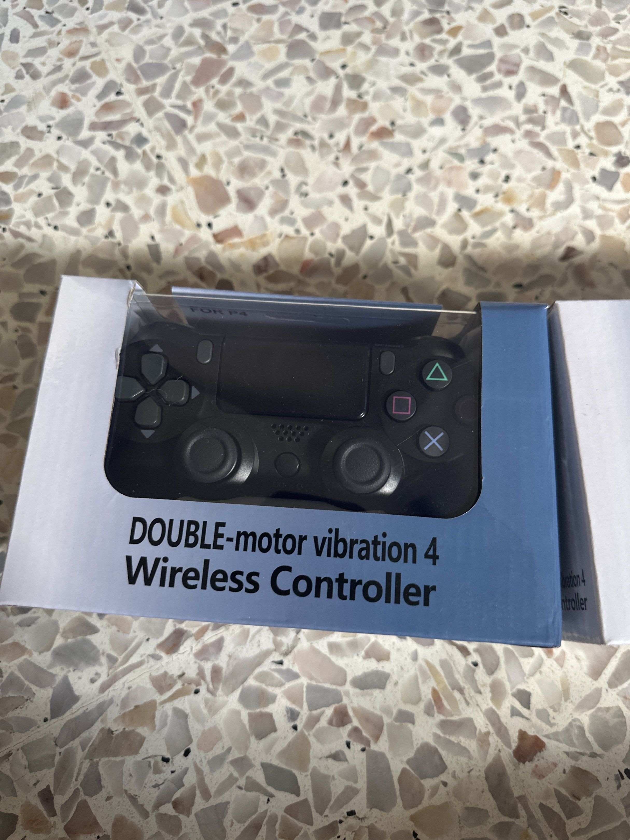 PS4 Controller (Category: Controllers) located in Singapore. Submitted by leveledup (Listing ID 1419450494, Image 2). Description: $24 each. get 2 for $40 - Brand new, unopened Sony PlayStation 4 DualShock 4 wireless controller IMITATION that WORKS LIKE AUTHENTIC - White/black color - Ideal for gaming on your PS4. - Comes in original packaging. - Pairs well with PC and PS stock left black: 5 white: 3 meet up at marine terrace mrt .