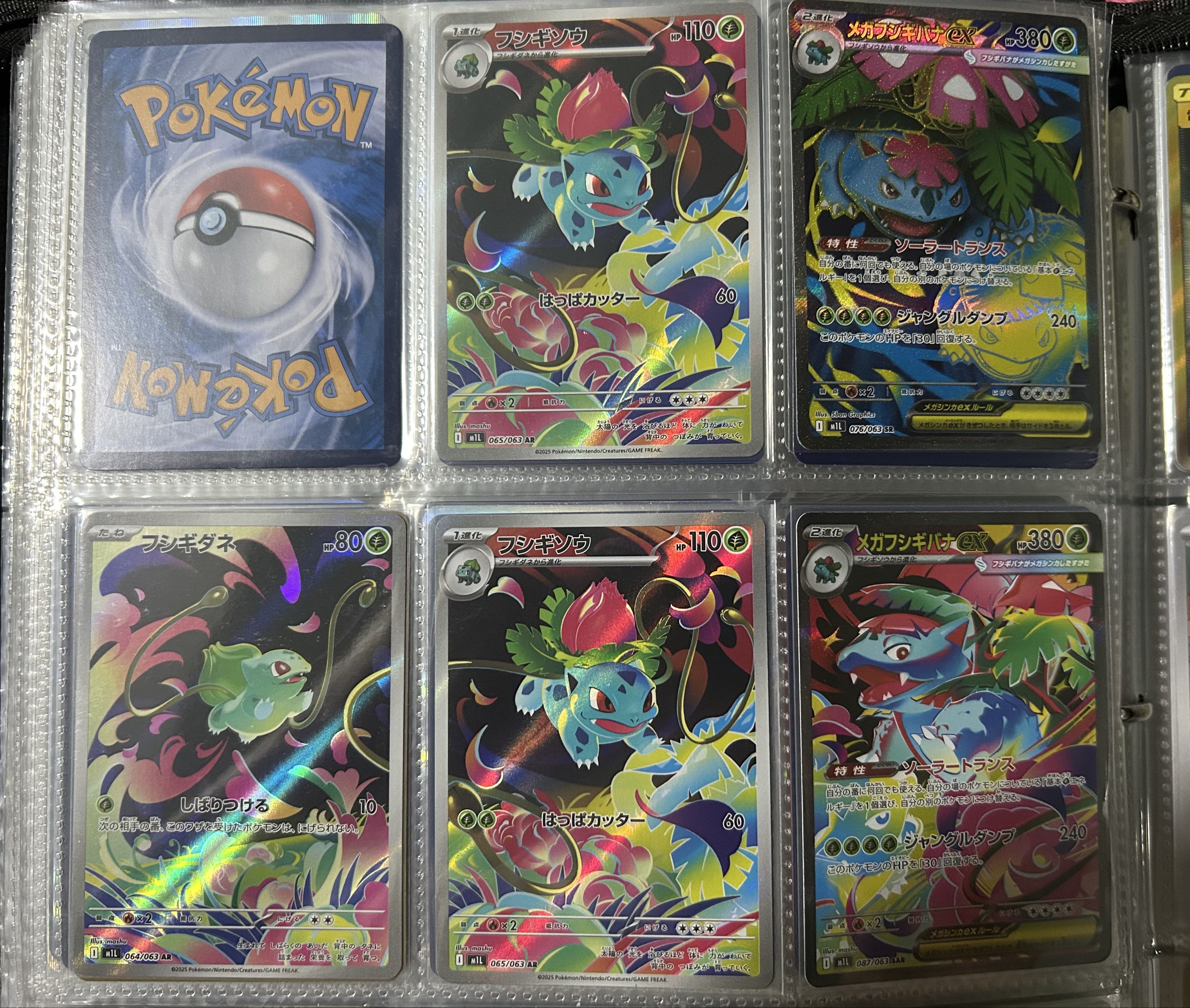 PTCG 寶可夢 M1L 妙蛙種子 妙蛙草 妙蛙花 進化鏈 AR SAR SR 閃咭 入簿 NM Pokemon Trading Card ...