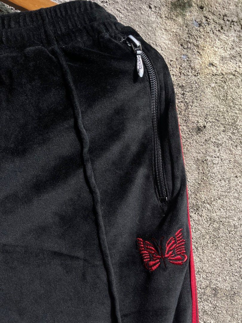 Rare Needles Velvet Track Pants (Category: Joggers) located in Manila. Submitted by thevintage90_sretro. (Listing ID 1419503543, Image 2). Description: Needles Trackpants Made in Japan Medium fits 30-36 📩.