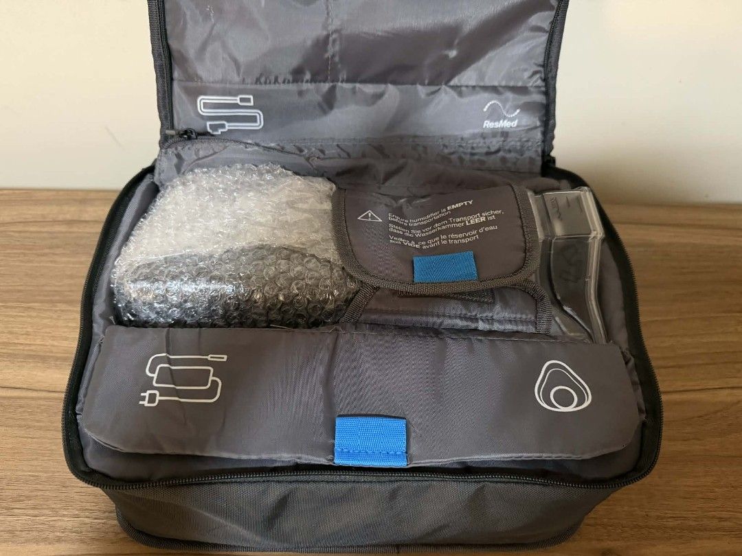 ResMed AirSense 10 AutoSet CPAP machine. (Category: Medical Supplies & Tools) located in Manila. Submitted by gracepangan_02 (Listing ID 1419540884, Image 3). Description: ResMed AirSense 10 AutoSet CPAP machine. It is one of the world's most widely used CPAP and APAP devices, designed to treat obstructive sleep apnea. With certificate and collibrate Cash on delivery Unit is used in very good condition.