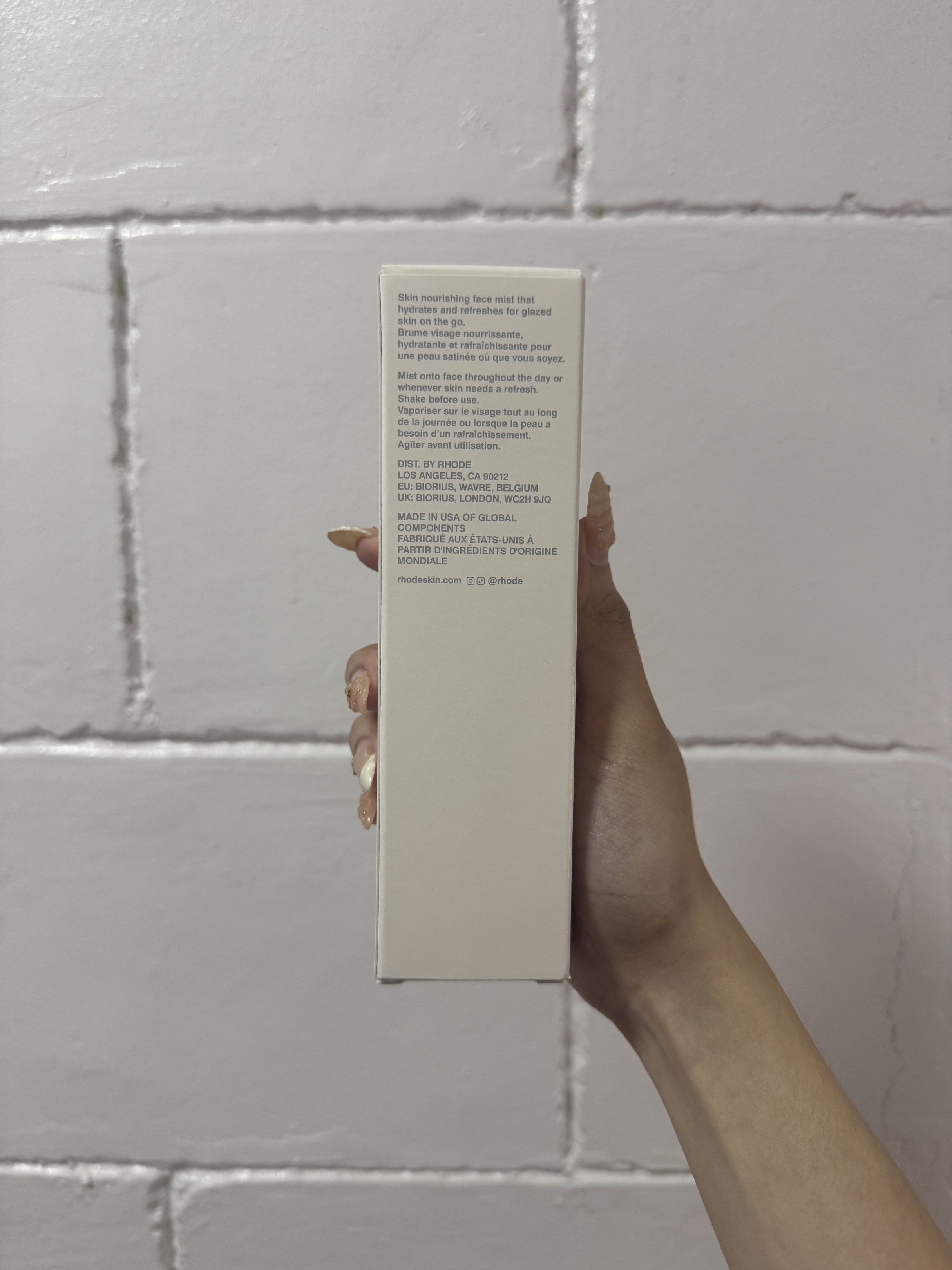 Rhode Glazing Mist 60ml (Category: Face Care) located in Quezon City. Submitted by mahliknvrr (Listing ID 1419586968, Image 2). Description: - Rhode Glazing Mist - Hydrating face spray - 60ml / 2.7 fl oz - Made in the USA - Dist. by Rhode - Bought for 3,099 pesos - Used twice only .