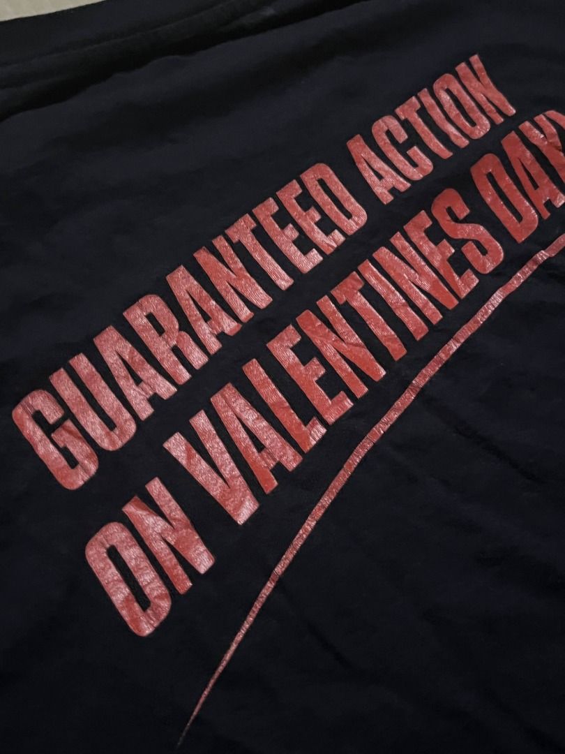 2020 Valentine's Day Promo Tee (Category: Tshirts & Polo Shirts ) located in Batangas. Submitted by ukayro (Listing ID 1419473359, Image 3). Description: Ryan Garcia vs. Francisco Fonseca Boxing 2020 Valentine's Day Promo Tee Front & Back Graphics Size: Large Measurements: • Width: 22 in • Length: 28 in Condition: Pre-owned, Thrifted Issue: Hairlines, Stains.