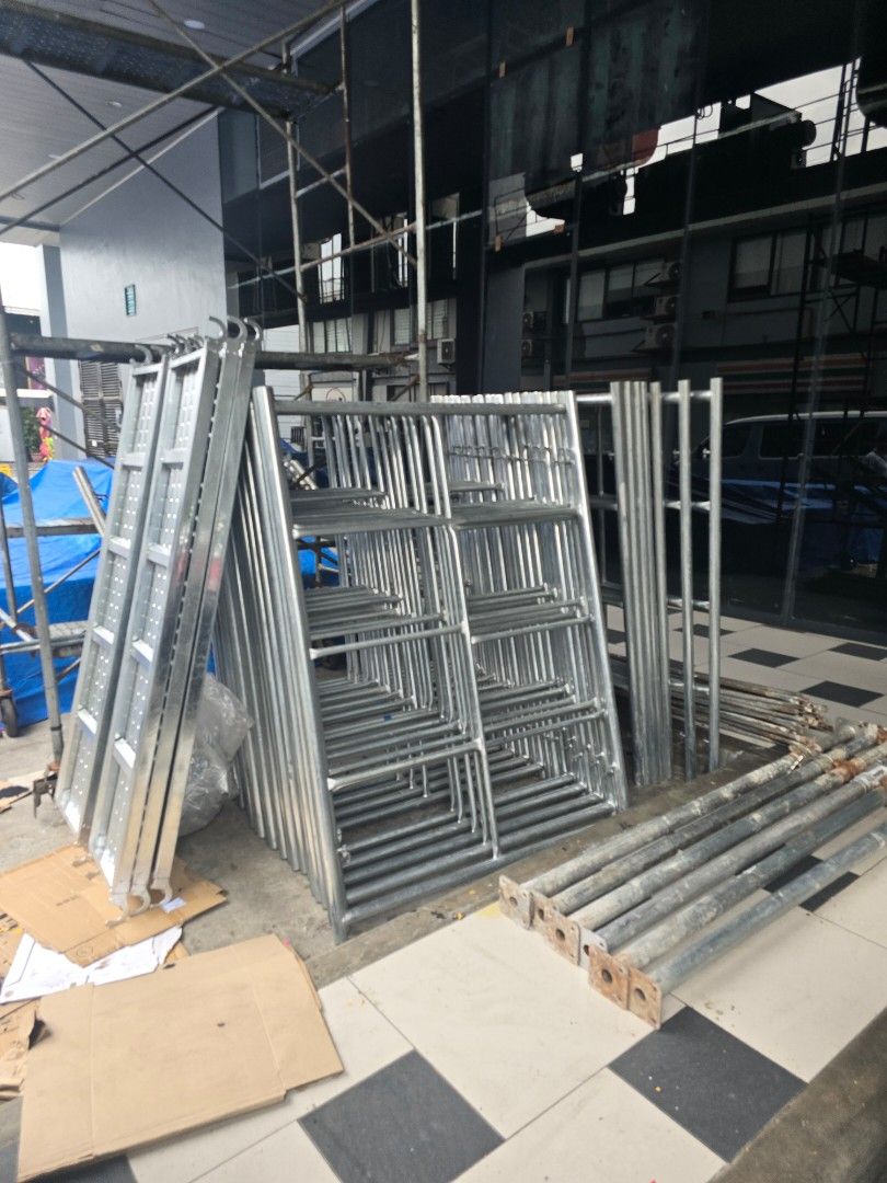 Scaffolding GI Pipe For Rent (Category: Construction & Building Materials) located in Manila. Submitted by topro-scaffolding (Listing ID 1419398431, Image 2). Description: 🚨Rental 1 Month🚨 🅿️ 300.00 Scaffolding Hframe 🅿️ 250.00 Catwalk / Platform 1 Set Scaffolding 1.7m x 1.2m included 2 Hframe, 2 Brace, 4 Pins 🚨Rental 1 Month🚨 🅿️ 120.00 GI Pipe 6 mtr 🅿️ 80.00 GI Pipe 3 mtr 🅿️ 60.00 GI Pipe 2.5mtr 🅿️ 50.00 GI Pipe 2.0mtr 🅿️ 40.00 GI Pip