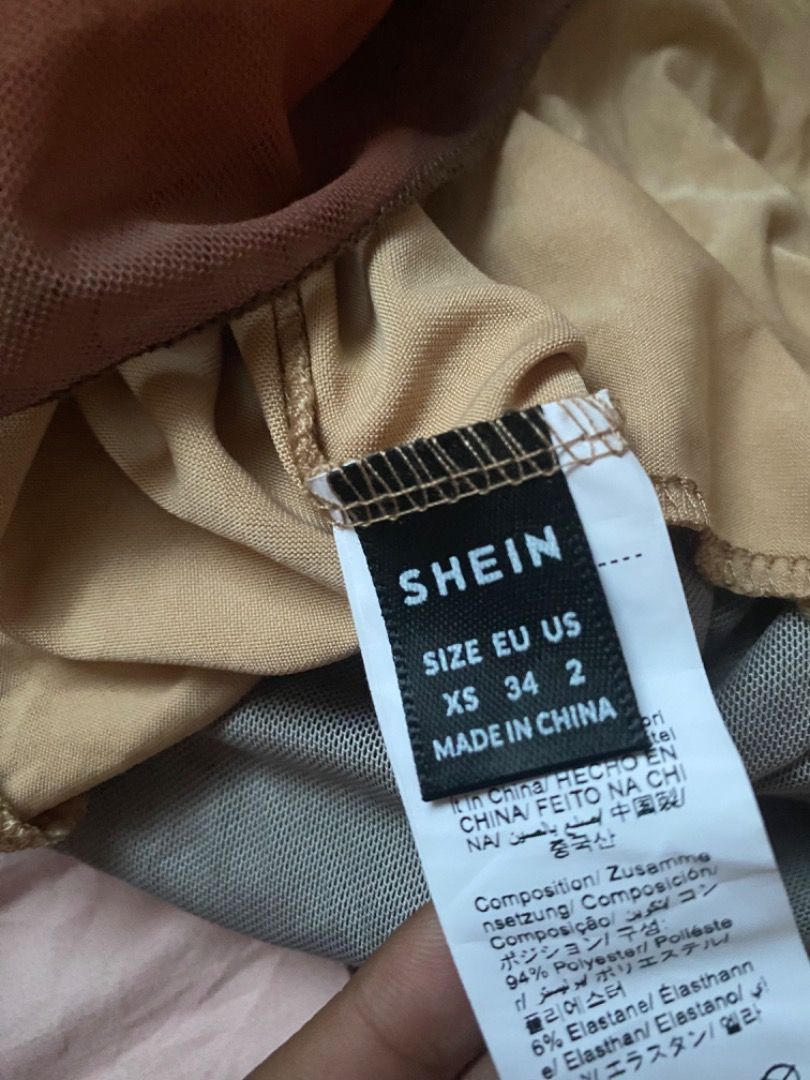 Shein Halter Dress XS (Category: Dresses) located in Iloilo. Submitted by geybrieeeel (Listing ID 1419493369, Image 3). Description: - Shein dress - Size: XS - Halter neckline - Brown and beige color scheme - Tiered skirt - Front cutout design - Sheer material 📌 Exclusively used for a photoshoot, making it almost as good as new..