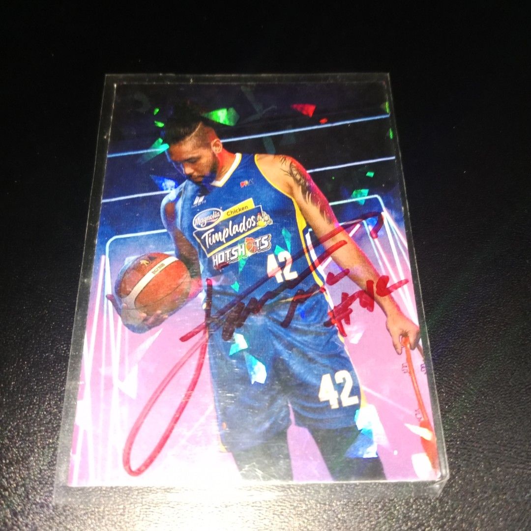 Signed Basketball Cards PBA and Gilas (Category: Raw Singles) located in Caloocan City. Submitted by JandJ_Collectibles (Listing ID 1419575655, Image 3). Description: Collection of signed basketball cards featuring various players. Each card is encased in a protective sleeve. Includes cards with signatures in red and blue ink. PHP 150 each.