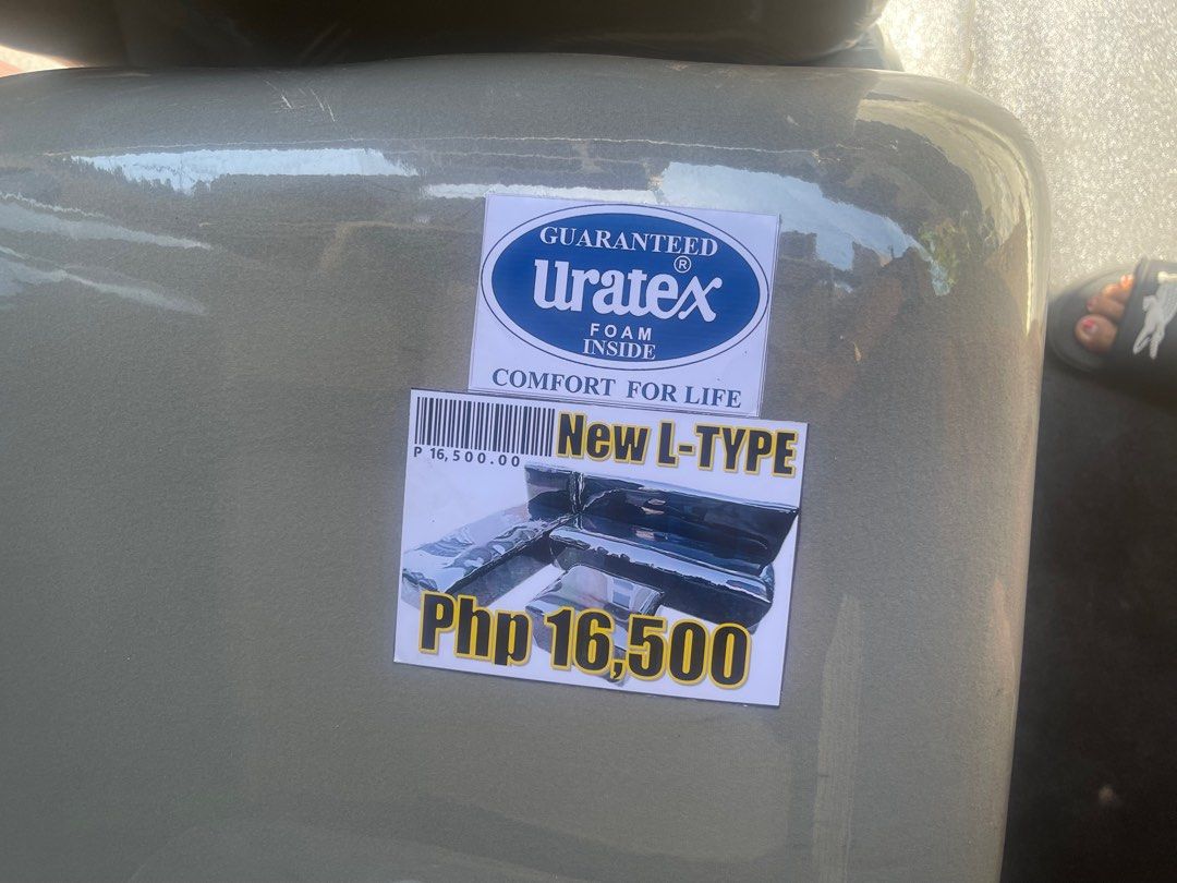 Uratex New L-Type Sofa (Category: Sofas) located in Manila. Submitted by kirkcarlo (Listing ID 1419428101, Image 2). Description: brandnew super sale 9999 call or txt 09176789512.