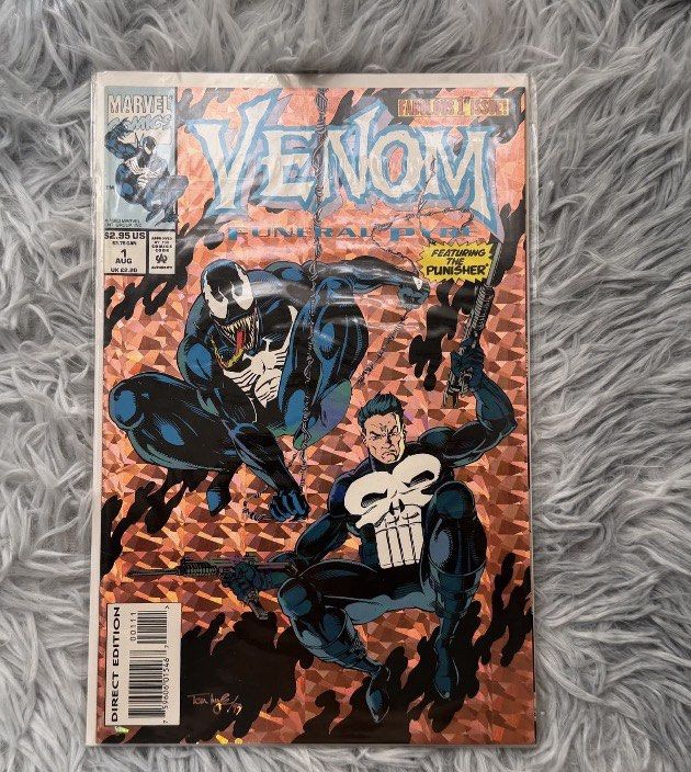 Venom Funeral Pyre #1 Comic Book (Category: Comics & Manga) located in Quezon City. Submitted by jedagustin (Listing ID 1419436490, Image 1). Description: FOR SALE: Venom: Funeral Pyre #1 ✔️Authentic ✔️Decluttering ✔️Open to best offer ✔️Penciller: Tom Lyle ✔️Perfect for Marvel fandom ✔️Publication Date: August 1993 ✔️Color may vary due to lighting ✔️Please let us know if you have any questions ✔️We hope to see this item find a new home with you 