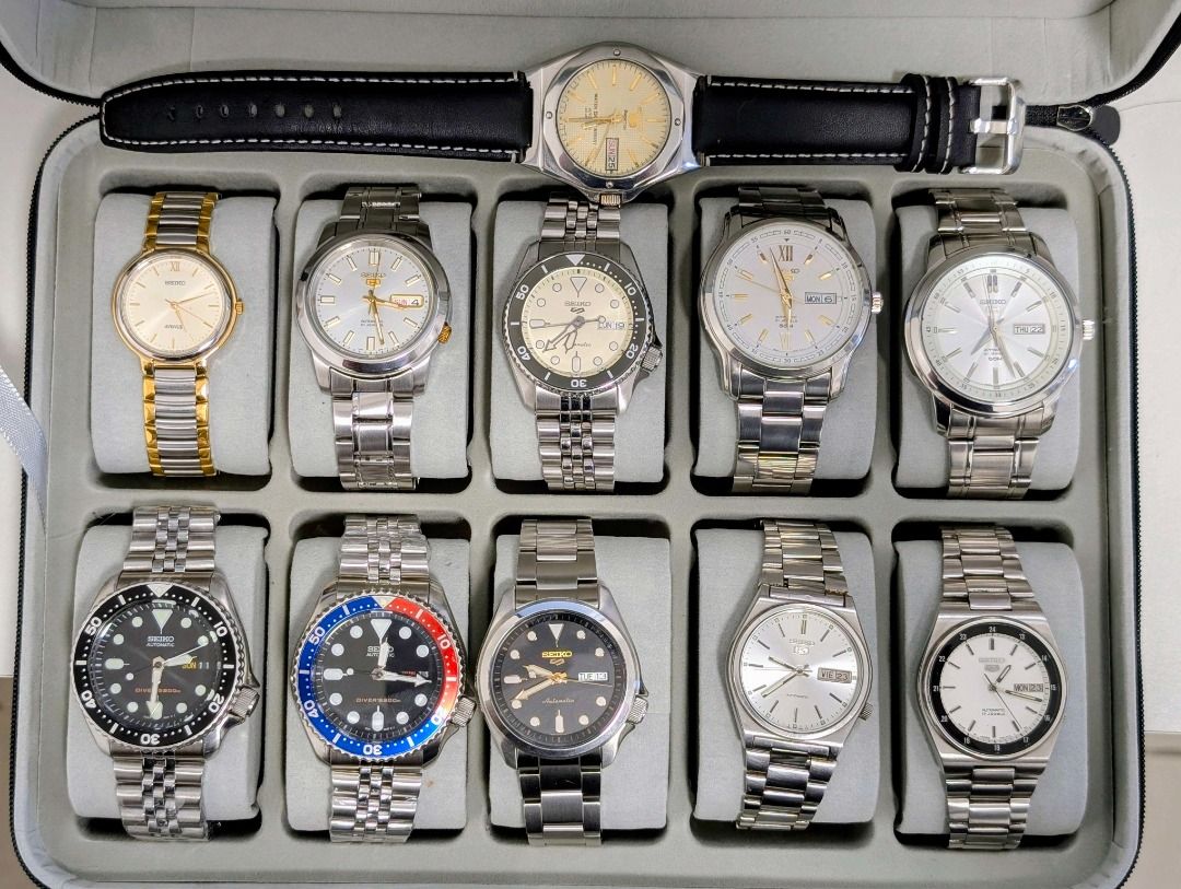 Vintage Seiko 5 Automatic Railway Watch (Category: Luxury Watches) located in Pasig City. Submitted by agatha.co (Listing ID 1419462457, Image 3). Description: ‼️ FOR SALE ‼️ Vintage Seiko 5 Automatic Railway Watch Reference: 7009-3130 [White dial] ✅ Inclusions: Watch and Replacement box ✅ Pre-owned condition (9/10) 📌 Note: This timepiece is pre-owned and carries its own distinctive charm..