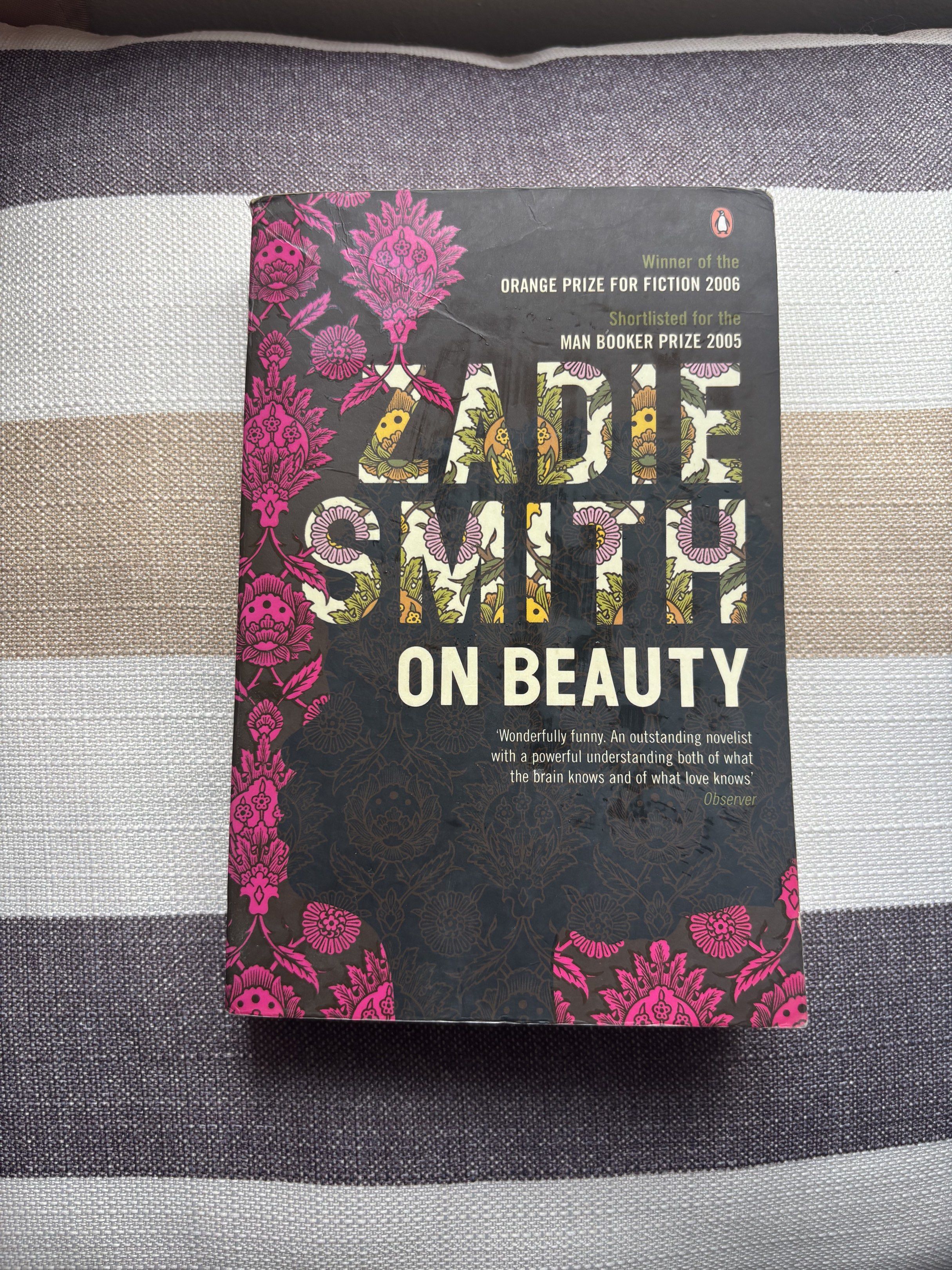 Zadie Smith On Beauty (Category: Storybooks) located in Mandaluyong City. Submitted by secondcupoftea (Listing ID 1419538213, Image 1). Description: - 'On Beauty' by Zadie Smith - Awarded the Orange Prize for Fiction in 2006 - Shortlisted for the Man Booker Prize in 2005 .