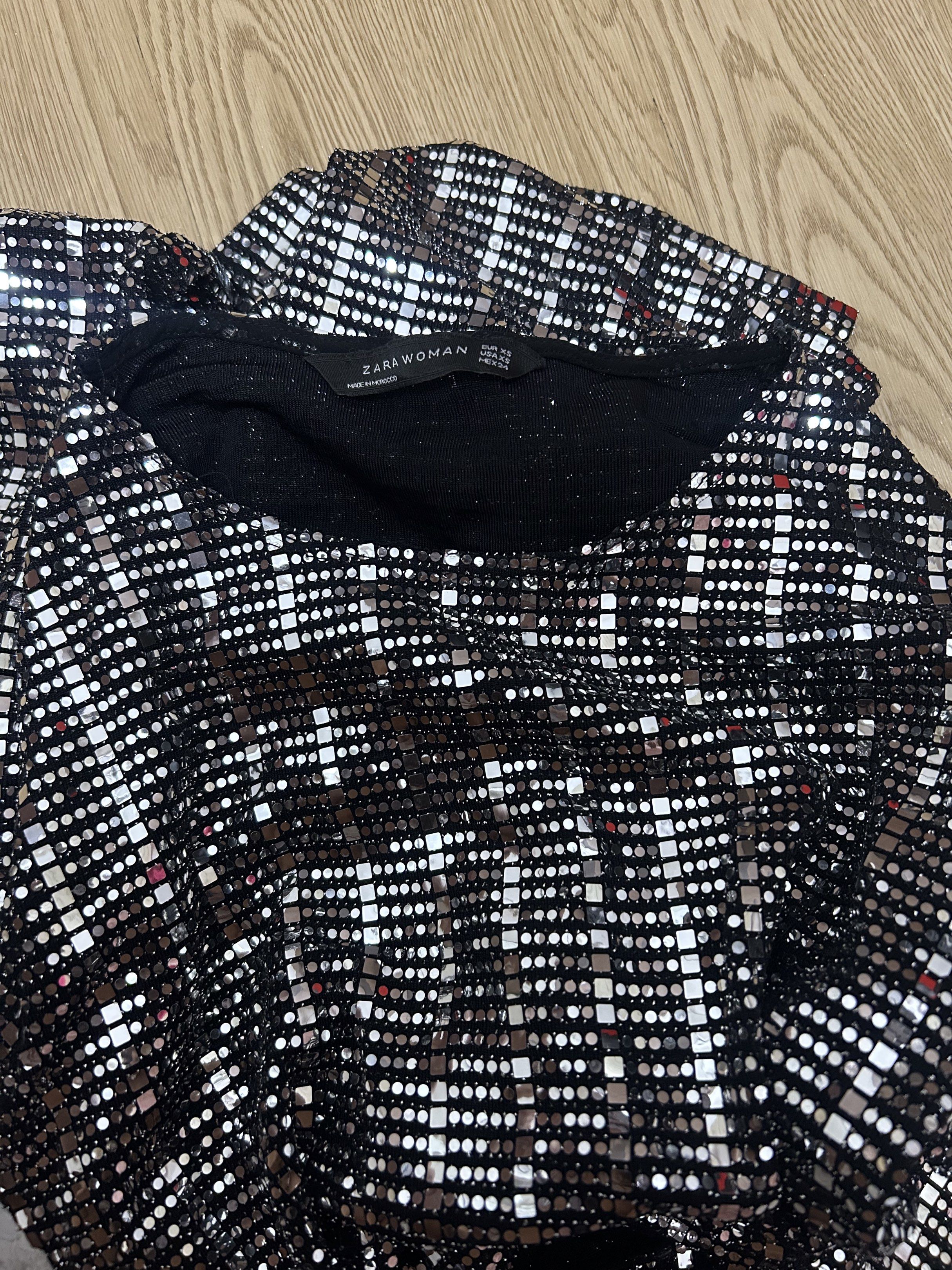 Zara Silver Sequin Evening Dress XS (Category: Dresses) located in Carmona. Submitted by anj.dee (Listing ID 1419543025, Image 2). Description: - All-over sequins - Size: XS - Features: Waist cut-out, long sleeves, round neckline, bodycon fit - Material: Shiny silver - Super nice in actual - Ideal for parties and special occasions - Your glow is even more beautiful when the light hits you. You really shine bright. - Best fit for size 25-26” waist