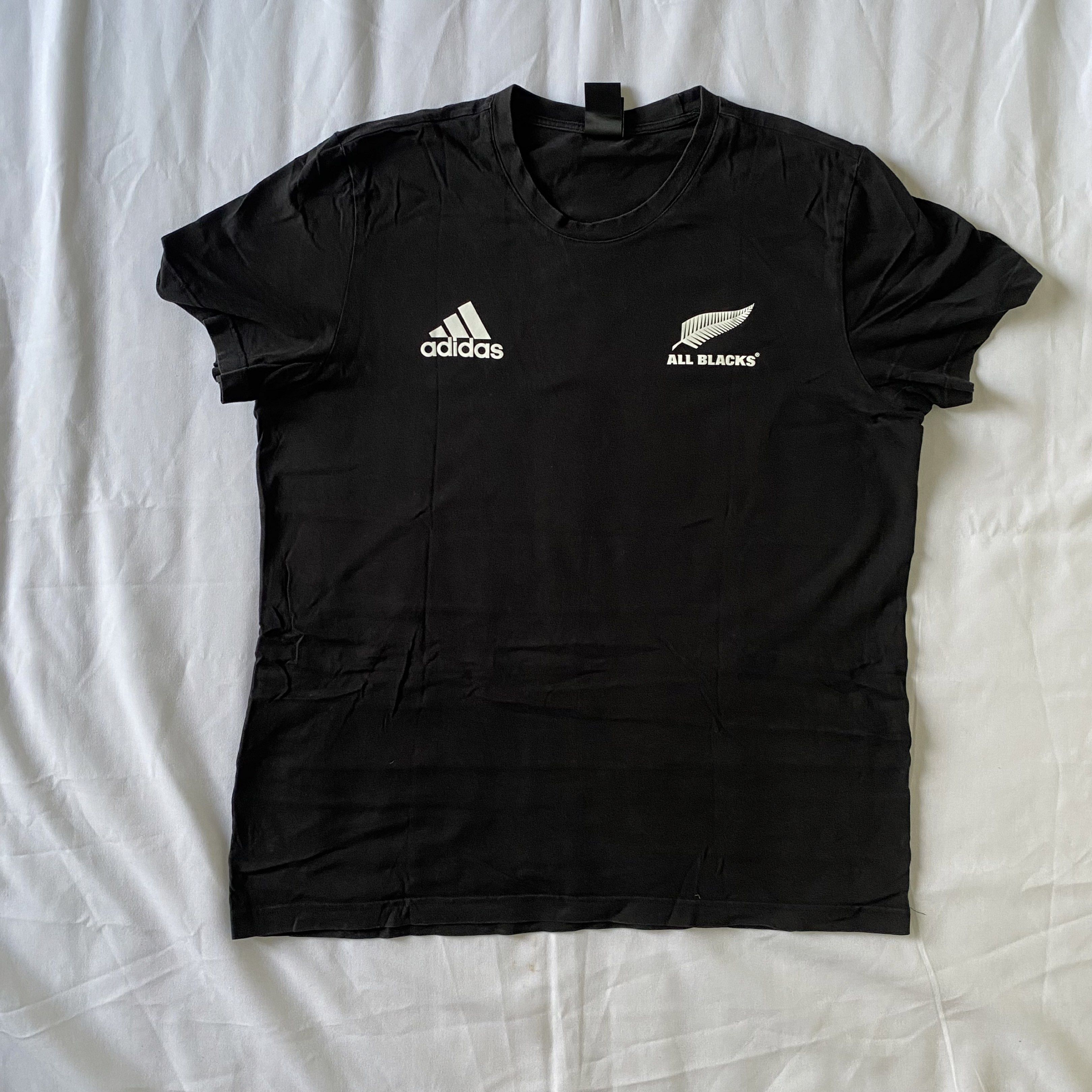 Adidas “All Blacks” T-shirt (Category: Tshirts & Polo Shirts ) located in Makati City. Submitted by quickfinds (Listing ID 1419596046, Image 1). Description: L on tag but fit M! .