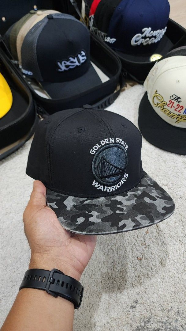 Adidas Black Golden State Warriors Cap (Category: Caps & Hats) located in Quezon City. Submitted by rg_store (Listing ID 1419650744, Image 1). Description: - Black Adidas cap - Golden State Warriors logo on front - Camouflage brim - Adidas logo on back - Includes NBA and Golden State Warriors tags - Adjustable fit.