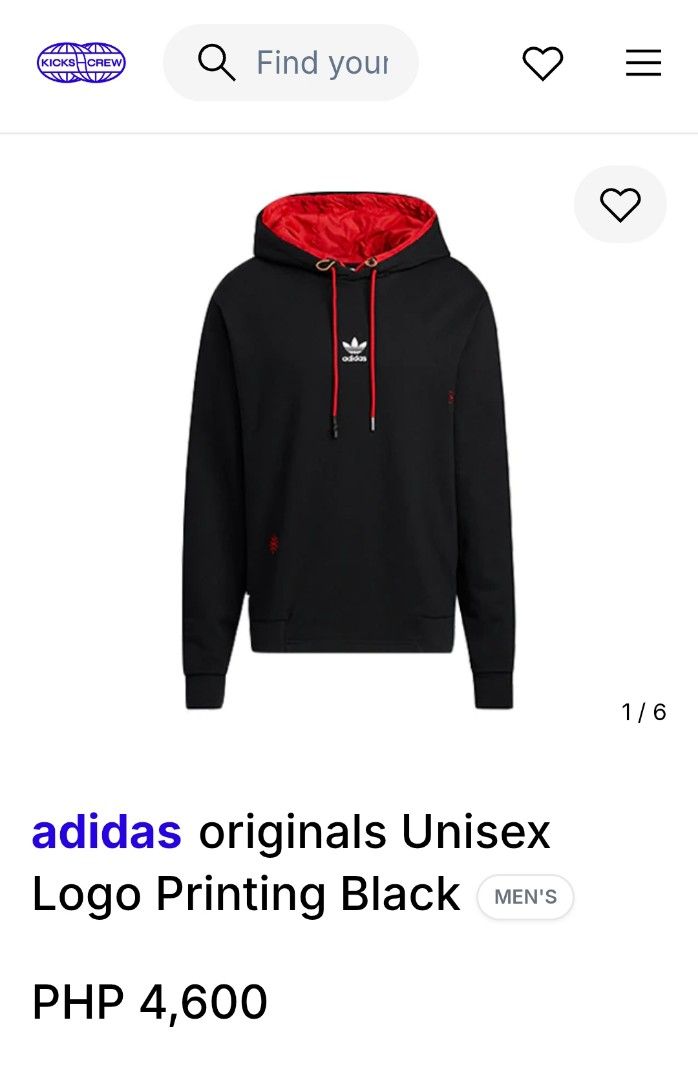 Adidas kick crew hoodie (Category: Coats, Jackets and Outerwear) located in Manila. Submitted by dylfind.mine (Listing ID 1419620571, Image 1). Description: some part are faded ukay source.