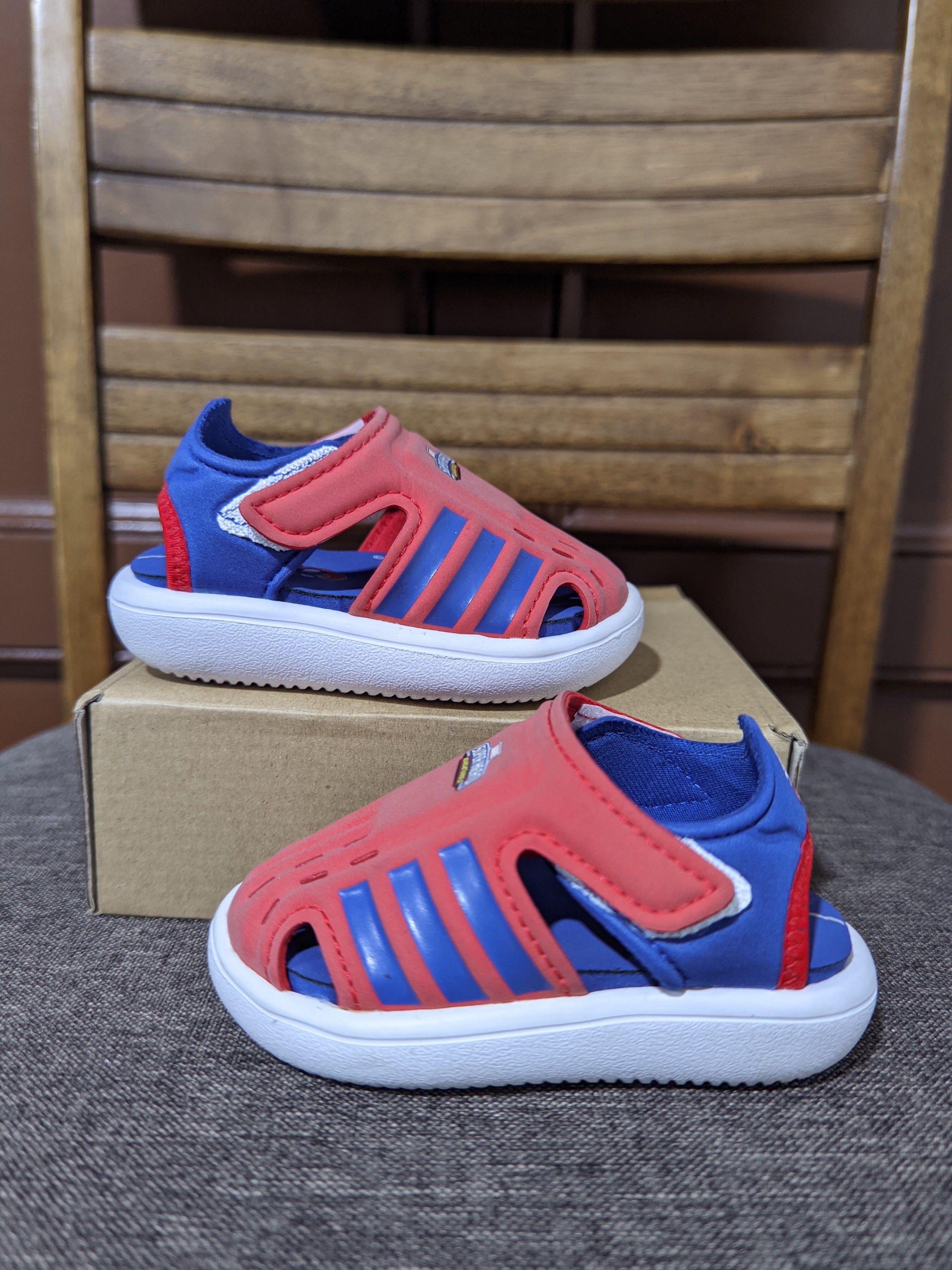 spiderman adidas sandals