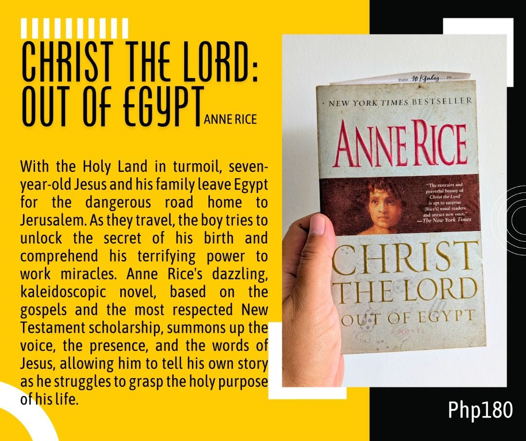 Assorted Anne Rice novels (Category: Storybooks) located in Bacolod City. Submitted by eightsmine (Listing ID 1419745720, Image 1). Description: I'm parting with my book collection to buy my books for law school. <3 💛pre-loved and used, some are in perfect condition, some may come with a sticker name, some markings, minimal creases, tanning, foxing, and shelf wear 📚 prices indicated in each photo 🫰MOP: GoTyme/Maya/BDO 📦Flash Express/LBC Expre
