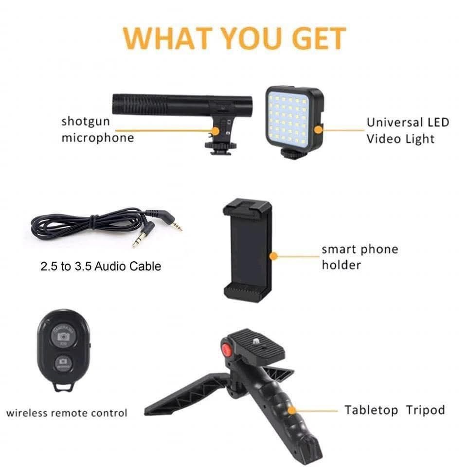 AY-49 Video Vlogger Kit with Tripod (Category: Tripods & Monopods) located in Manila. Submitted by yzcartph (Listing ID 1419671568, Image 2). Description: AY-49 Video Making Kit 👉for ios & android phone ❤️Phone Tripod Vlogging Kits 🥰Vlog Live streaming Kit 🎉Live Selfie 🤩Fill Light Integration with Remote Control 😍Microphone LED Light ↩ Easy to use Open for cod delivery 🚚 Around metro manila lalamove.