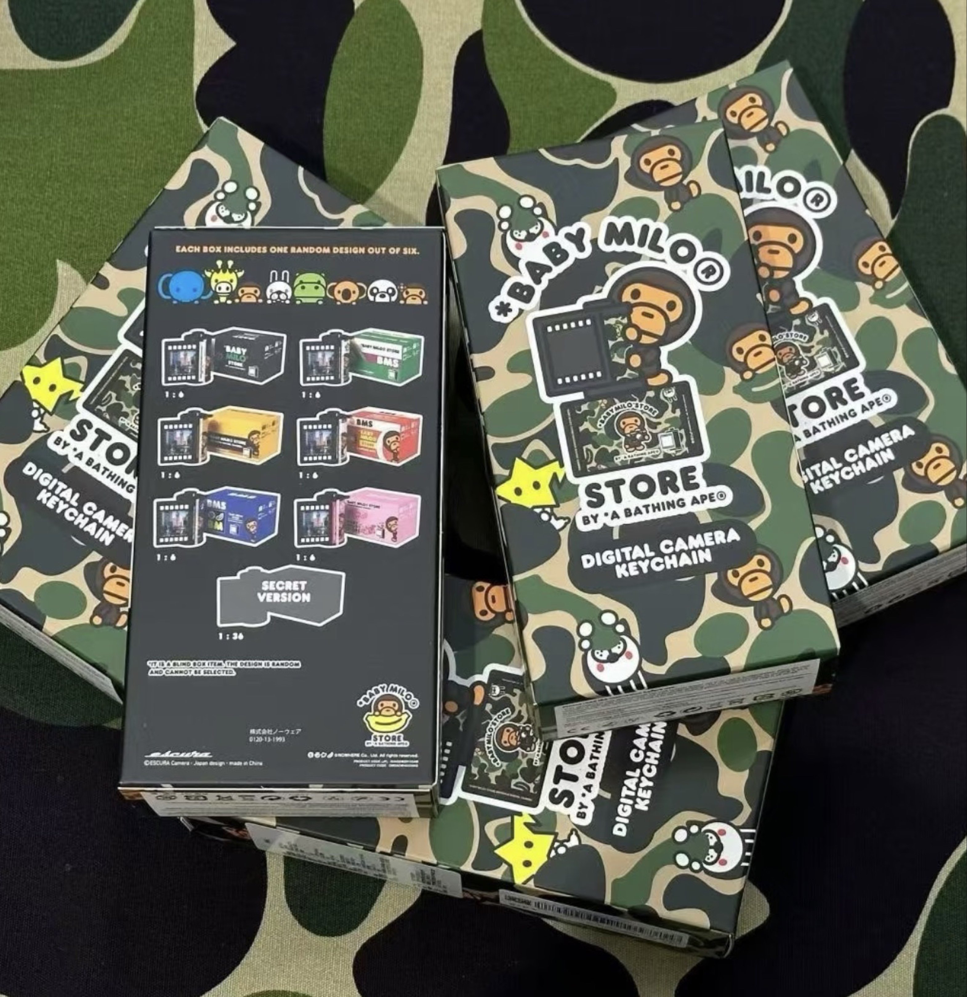 Milo Camera BAPE BABY MILO DIGITAL CAMERA KEYCHAIN, Toys & Collectibles, Figurines ...