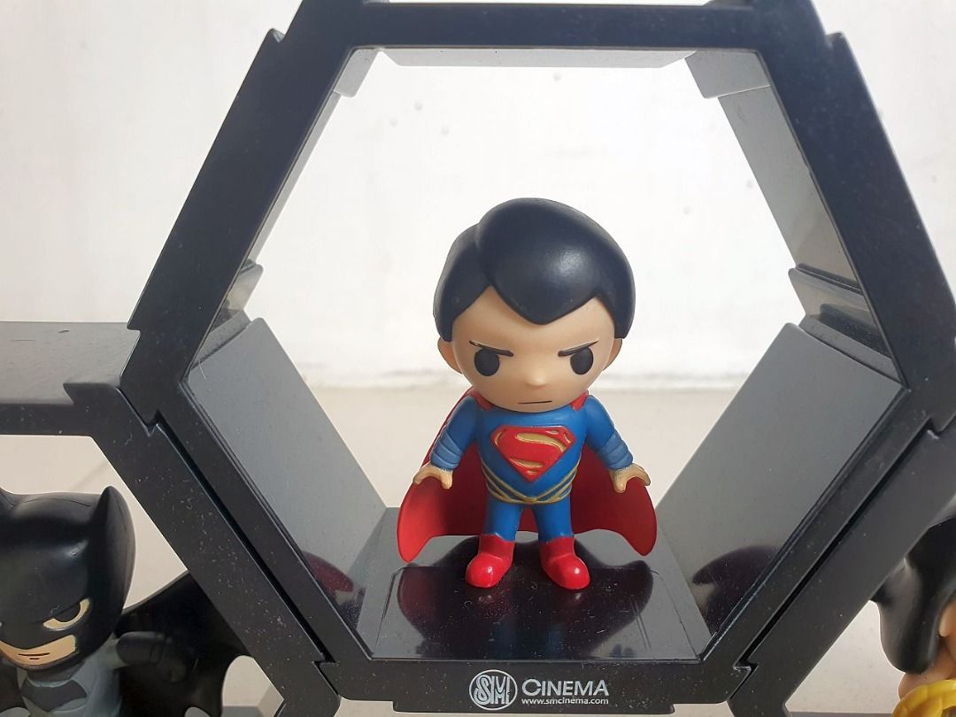 Batman v Superman SM Cinema Hexagon Display figures (Category: Figurines & Statues) located in Quezon City. Submitted by nextnoel (Listing ID 1419768816, Image 3). Description: Batman v Superman SM Cinema Hexagon Display figures = 500 (sold as a set) - SM Cinema collectibles based off the movie Batman v Superman, released 10 years ago in 2016. Meet-ups can be arranged, but pick-up through couriers is preferred..