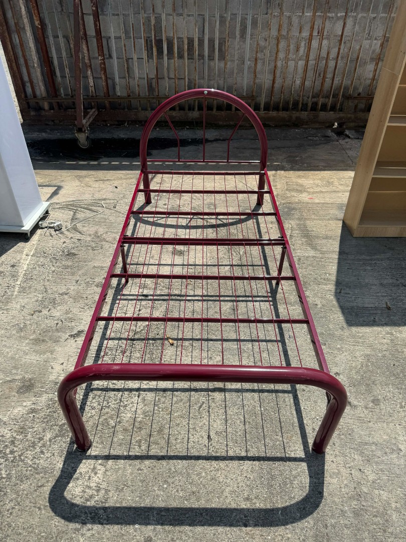 Besi Katil Single Bed Frame Foldable Lipat Steel, Furniture & Home ...
