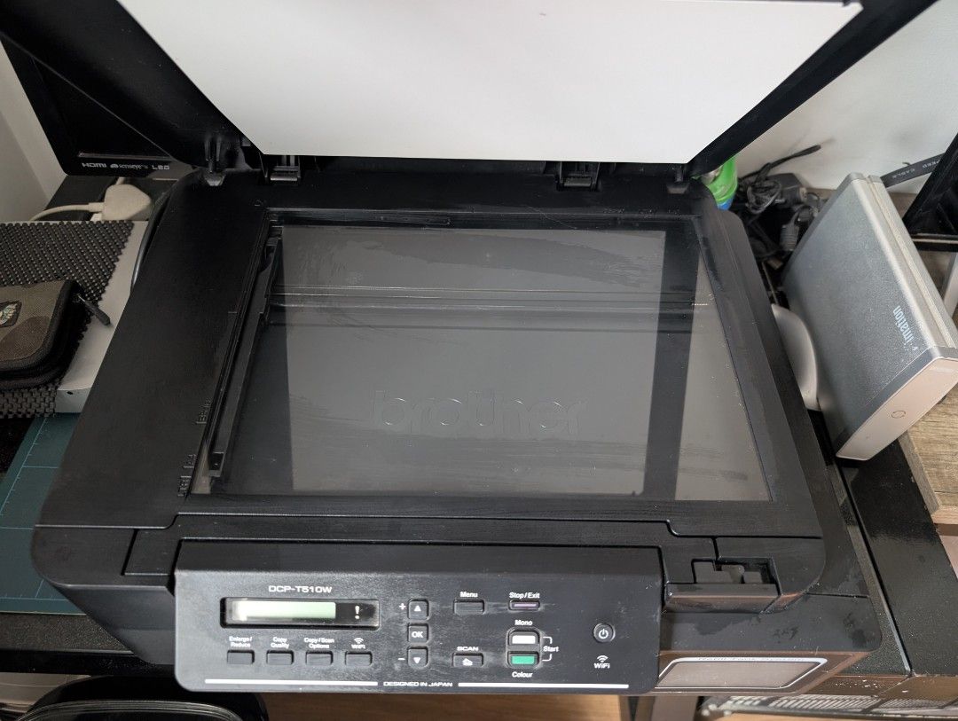 Brother DCP-T510W Inkjet Printer (Category: Printers, Scanners & Copiers) located in Antipolo. Submitted by thesummerbazaar (Listing ID 1419631377, Image 3). Description: - Brother DCP-T510W Inkjet Printer - Bought less than 2 years ago at around ~8k - Black color - Control panel with display - Paper tray included - USB port available - Top cover opens.