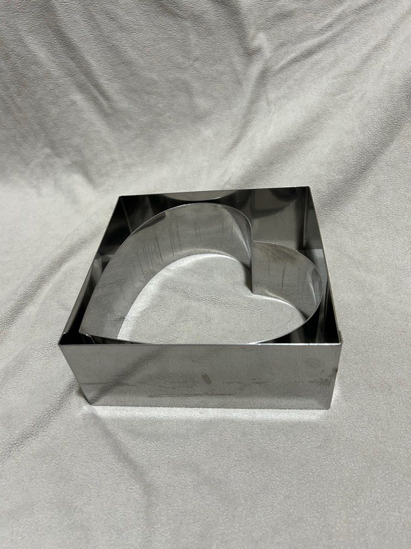 Cake Frames (Category: Bakeware) located in Singapore. Submitted by bluechicken (Listing ID 1419758591, Image 3). Description: Square (3 sizes) - height 3 inch 7 inch, 9 inch & 10 inch Circle (2 sizes) - height 3 inch 7 inch and 10 inch Heart (1 size) - height 2 & 1/2 inch 6 inch 5 each .