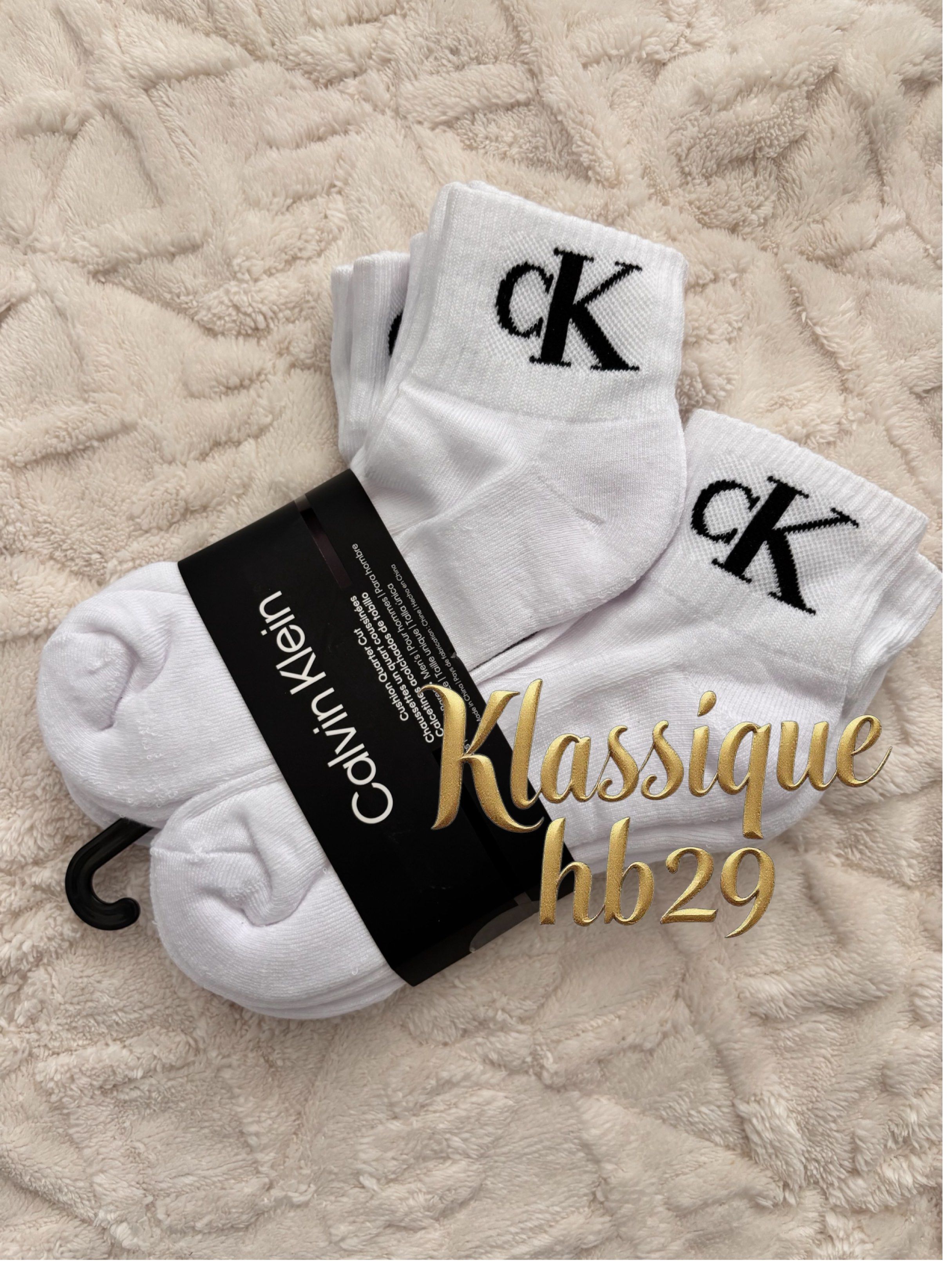 Calvin Klein Ankle Socks (Category: Socks) located in Lipa City. Submitted by klassique_handbags (Listing ID 1419597642, Image 2). Description: - Brand new Calvin Klein ankle socks - Classic white color - Features the iconic Calvin Klein logo in black - Includes original packaging - Ideal for daily wear - Perfect as a gift 💯original 🇱🇷.