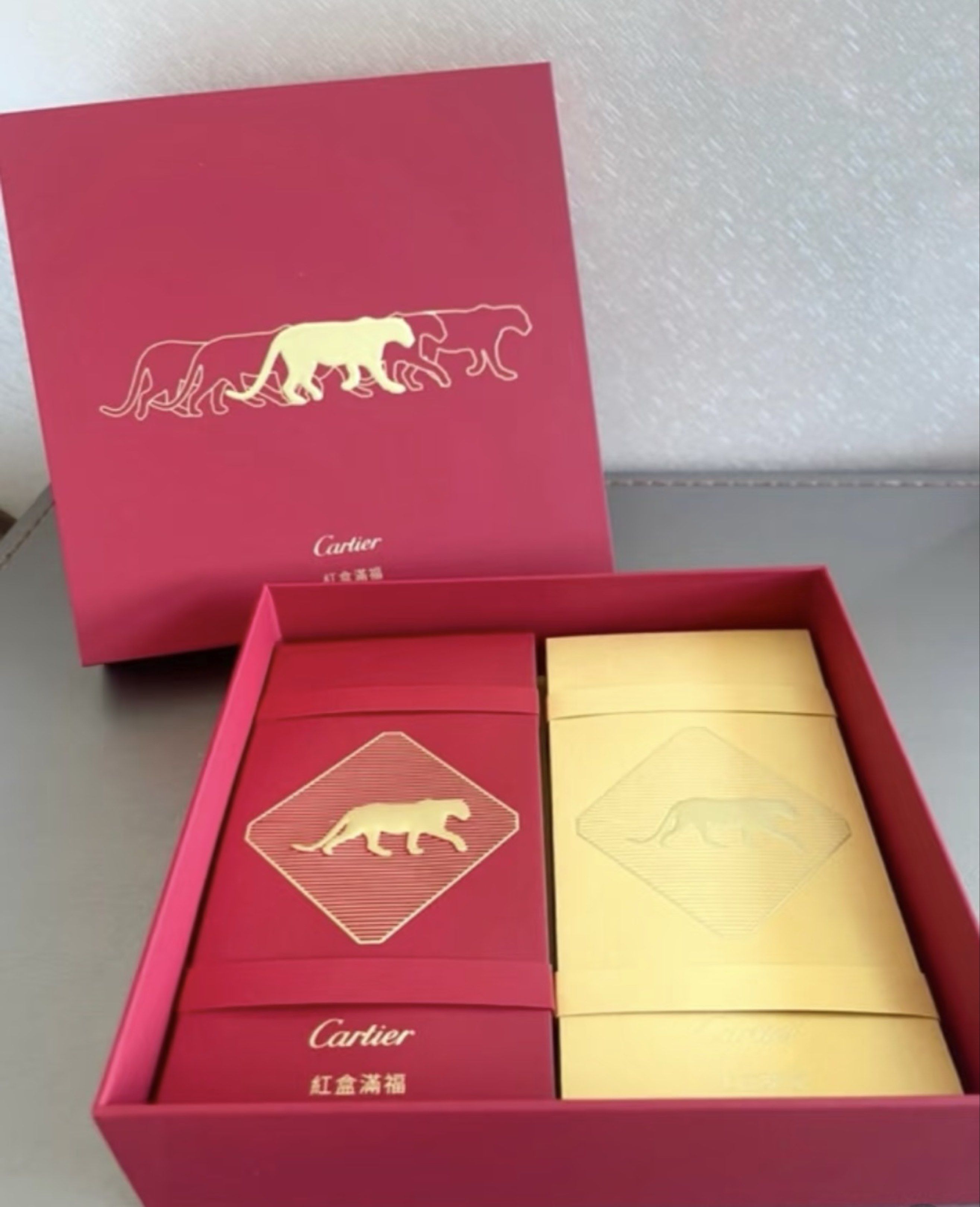 CARTIER VIP CNY Red Packets Angpao Set, Hobbies & Toys, Stationery ...