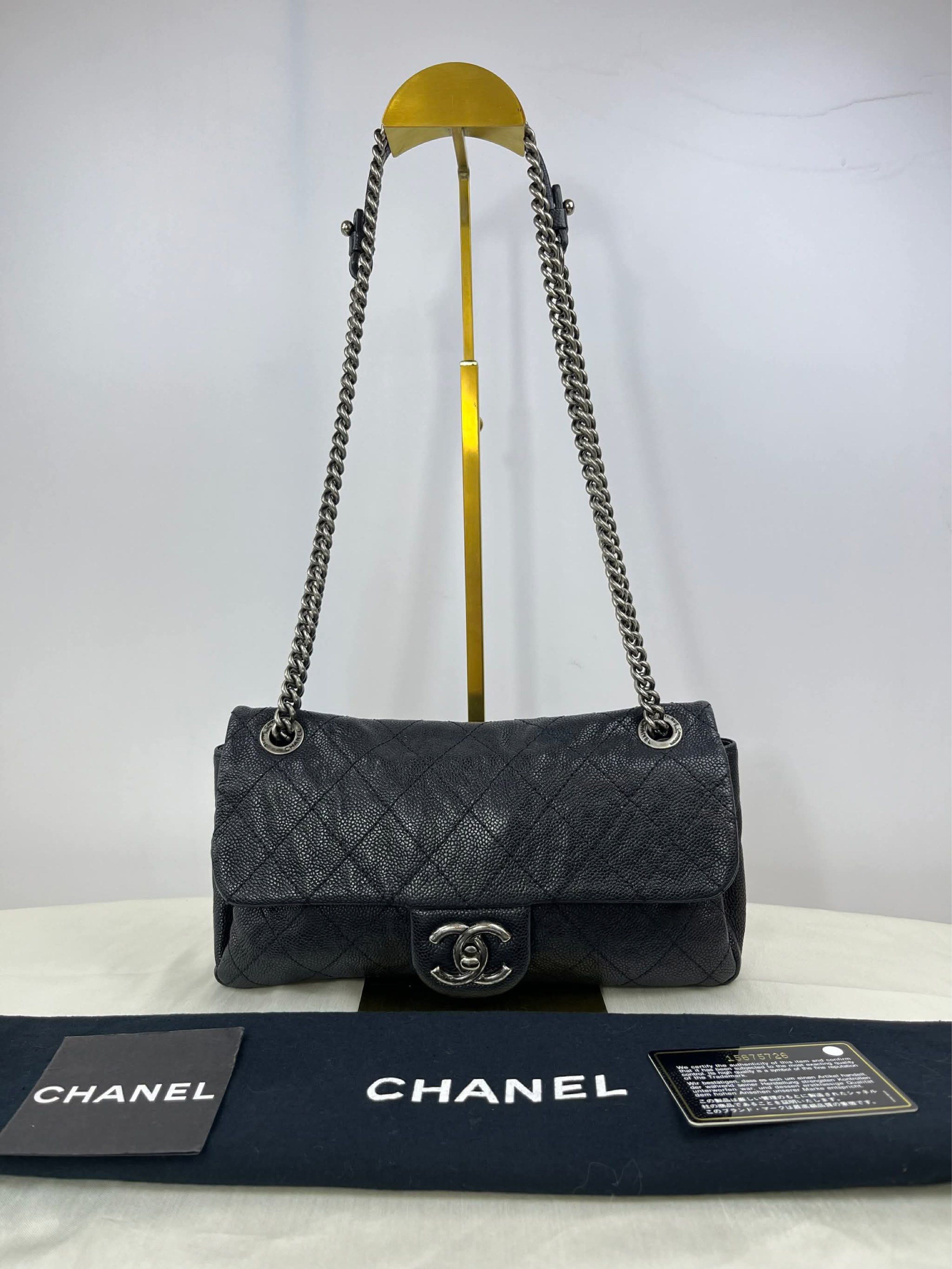 Chanel Black Quilted Shoulder Bag (Category: Luxury Bags & Wallets) located in Mandaluyong City. Submitted by besa8 (Listing ID 1419757037, Image 1). Description: On Hand chanel soft leather .