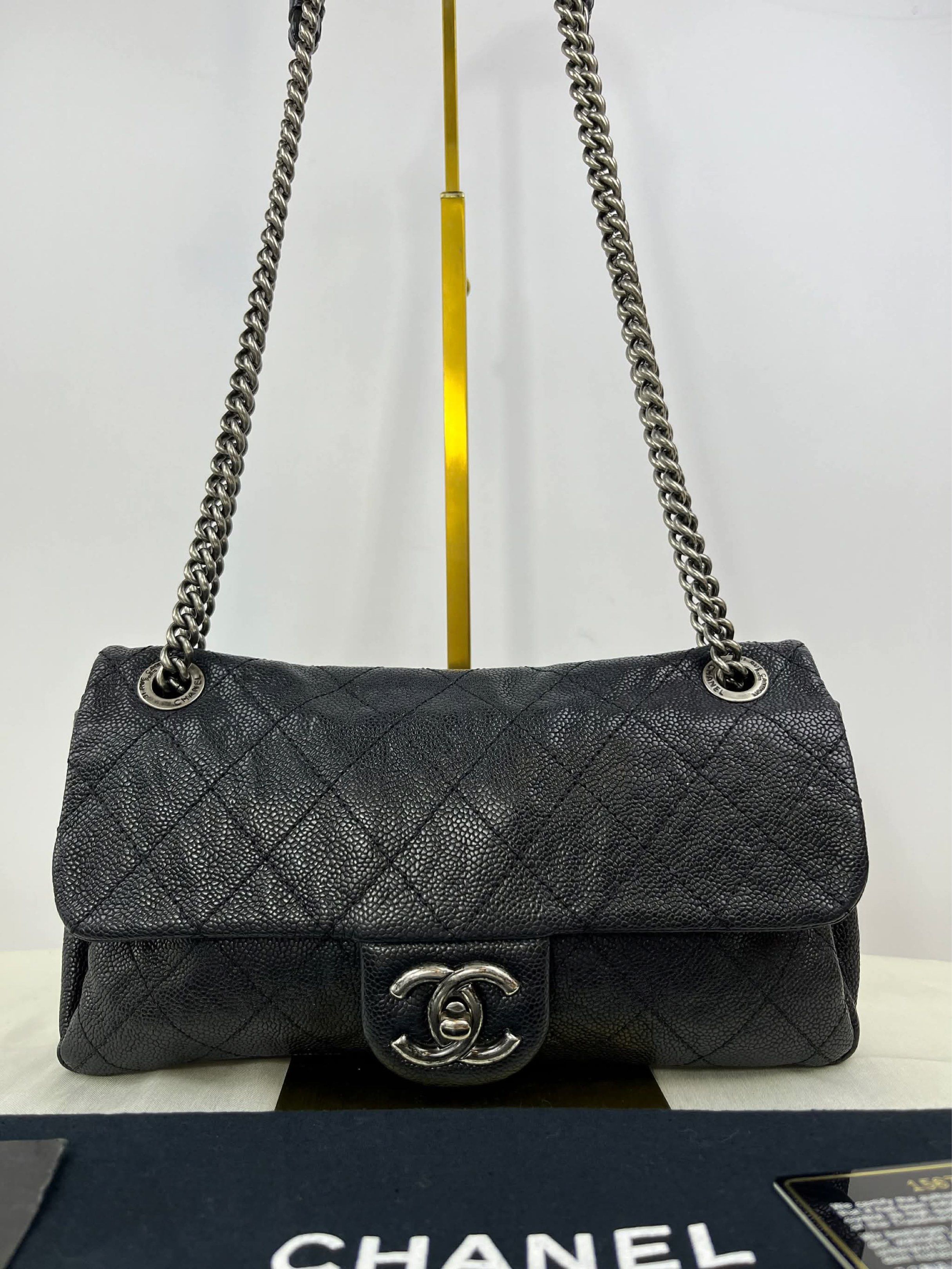 Chanel Black Quilted Shoulder Bag (Category: Luxury Bags & Wallets) located in Mandaluyong City. Submitted by besa8 (Listing ID 1419757037, Image 2). Description: On Hand chanel soft leather .