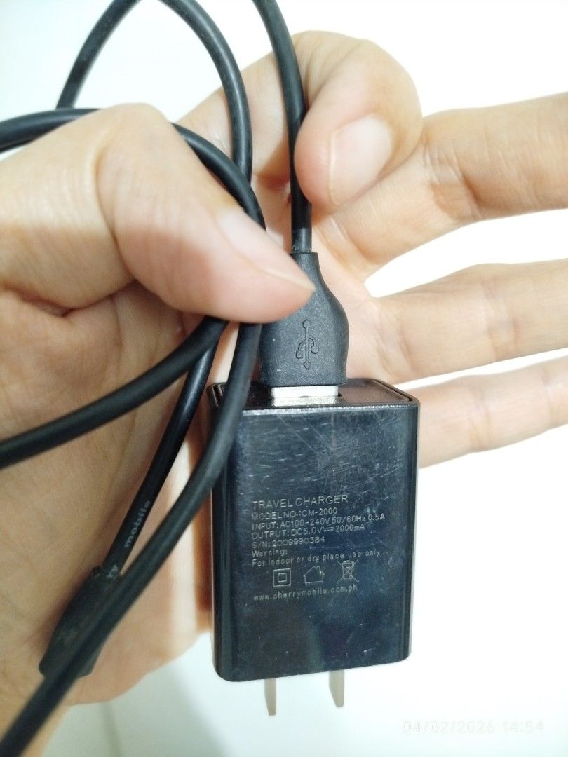Cherry Mobile Travel Charger Micro usb (Category: Chargers & Cables) located in Quezon City. Submitted by crci12 (Listing ID 1419653894, Image 3). Description: Cherry mobile travel charger micro usb slightly used actual pictures posted what you see is what you get P200 Meet ups: *Simplicity mini stop commonwealth ave., balara, qc. *Kindly send us a message for a schedule of meet up. *Shipping via j&t. (payments first; buyer will shoulder the ship