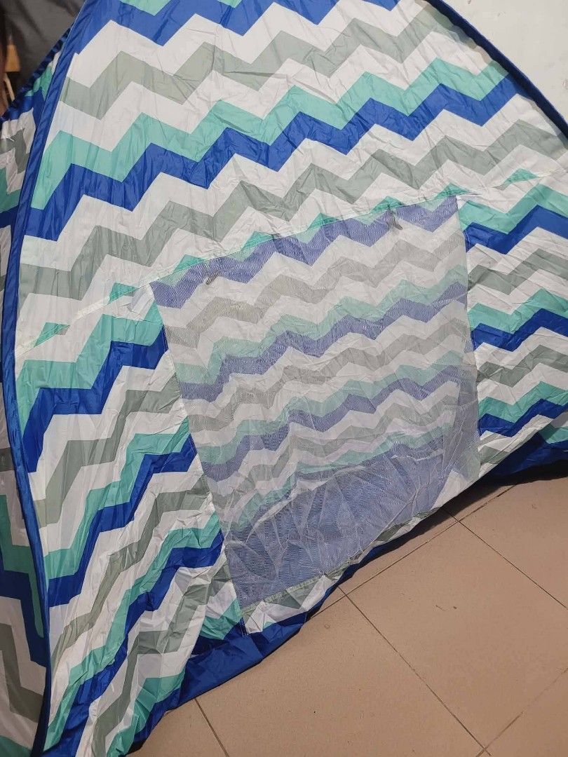 Chevron Pattern Play Tent (Category: Infant Playtime) located in Sablan. Submitted by gongonshelley12 (Listing ID 1419596855, Image 2). Description: PRICE 2000 JAPAN ITEM POP UP TENT DI NA KELANGAN NAG BUO BUO PA.. ITO BUBUKSAN NALANG PWEDE NA AGAD MAGAMIT.. LIKE NEW CONDITION.