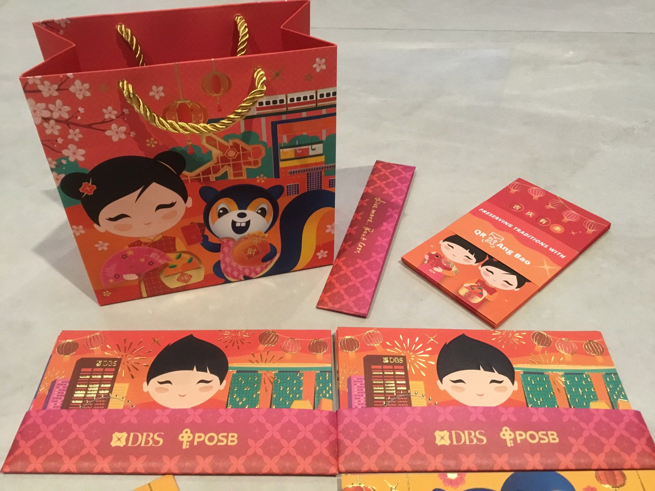 DBS/POSB 2026 Chinese New Year Ang Pao Hong Bao Red packet Set, Hobbies ...