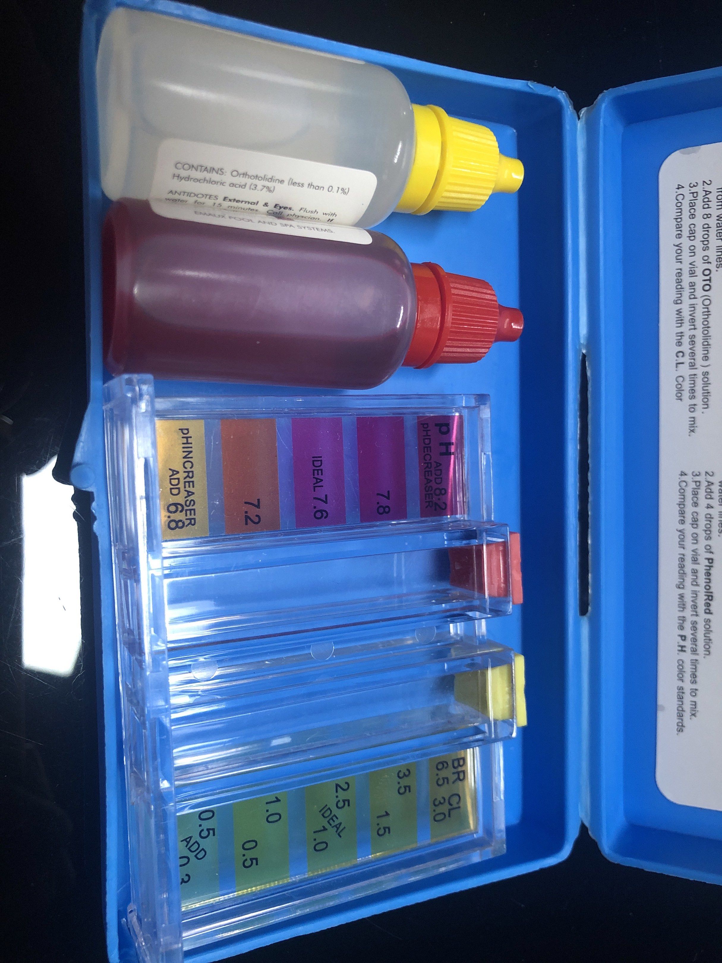 EMAUX test kit for PH & chlorine CE029 (Category: Home Improvement Tools & Accessories) located in Quezon City. Submitted by havitol.corporation (Listing ID 1312545927, Image 2). Description: Stock on Hand.