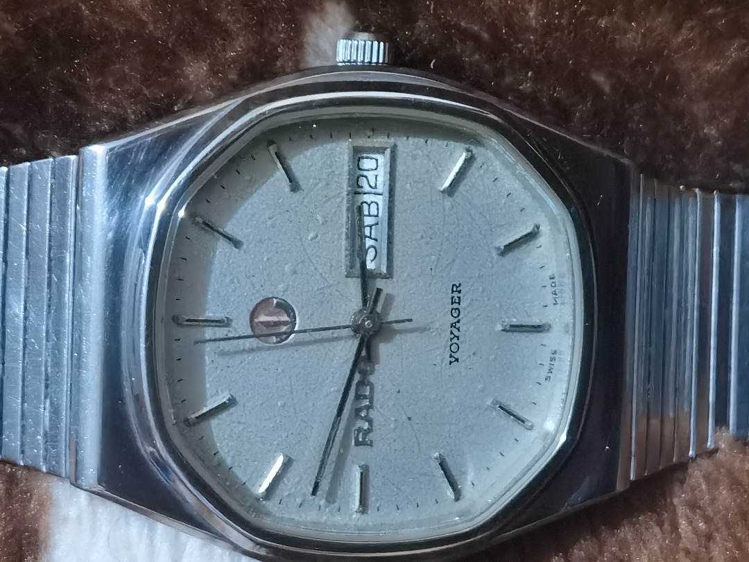 GENUINE RADO VOYAGER WATCH AUTOMATIC OCTAGON DIAL MEN VINTAGE 70s DAY ...