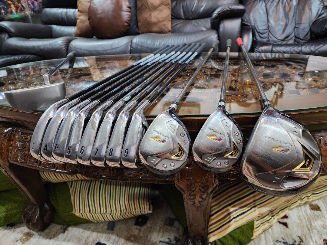 Golf Set (Category: Golf) located in Paranaque City. Submitted by manilagolfmarket (Listing ID 1419632191, Image 1). Description: For Sale Golf Set. *Srixon Gie Miyazaki R flex graphite shaft irons *Taylor Maxe XR R7 3&7 woods *Taylor XR R7 10.5° driver *Ping putter *Srixon bag included for only 25.3k pick up Bf Paranaque free shipping within MM..