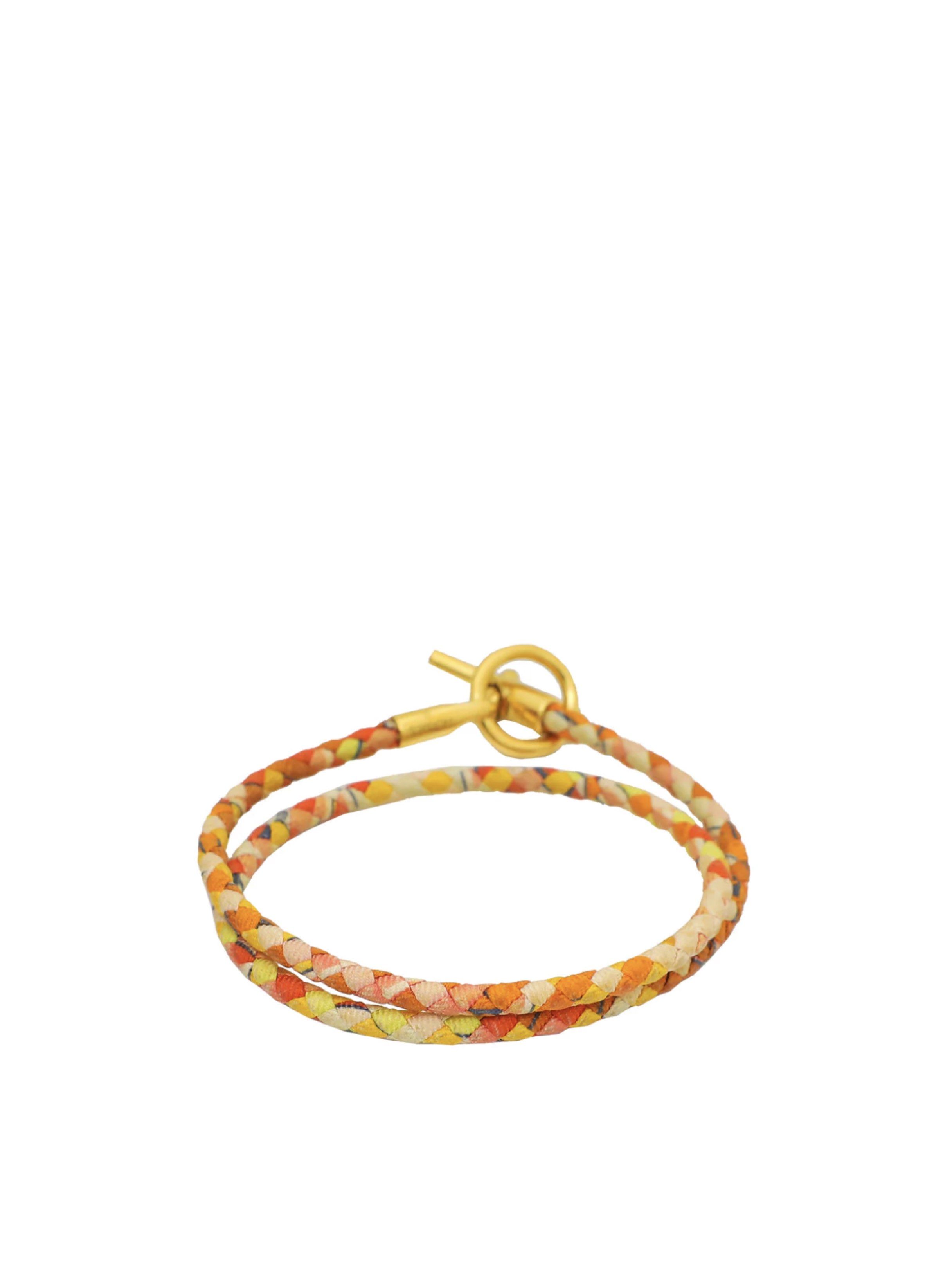 Hermes Glenan Double Tour Bracelet (Category: Bracelets) located in Paranaque City. Submitted by msjam63 (Listing ID 1419594070, Image 2). Description: Authentic Guaranteed Hermes Glenan Double Tour bracelet Gold hardware no tarnish Made in Italy Sold As-is preloved in great condition Inclusion: Original Hermes pouch Original Hermes box Slightly neg. FOR SERIOUS BUYERS ONLY😊.