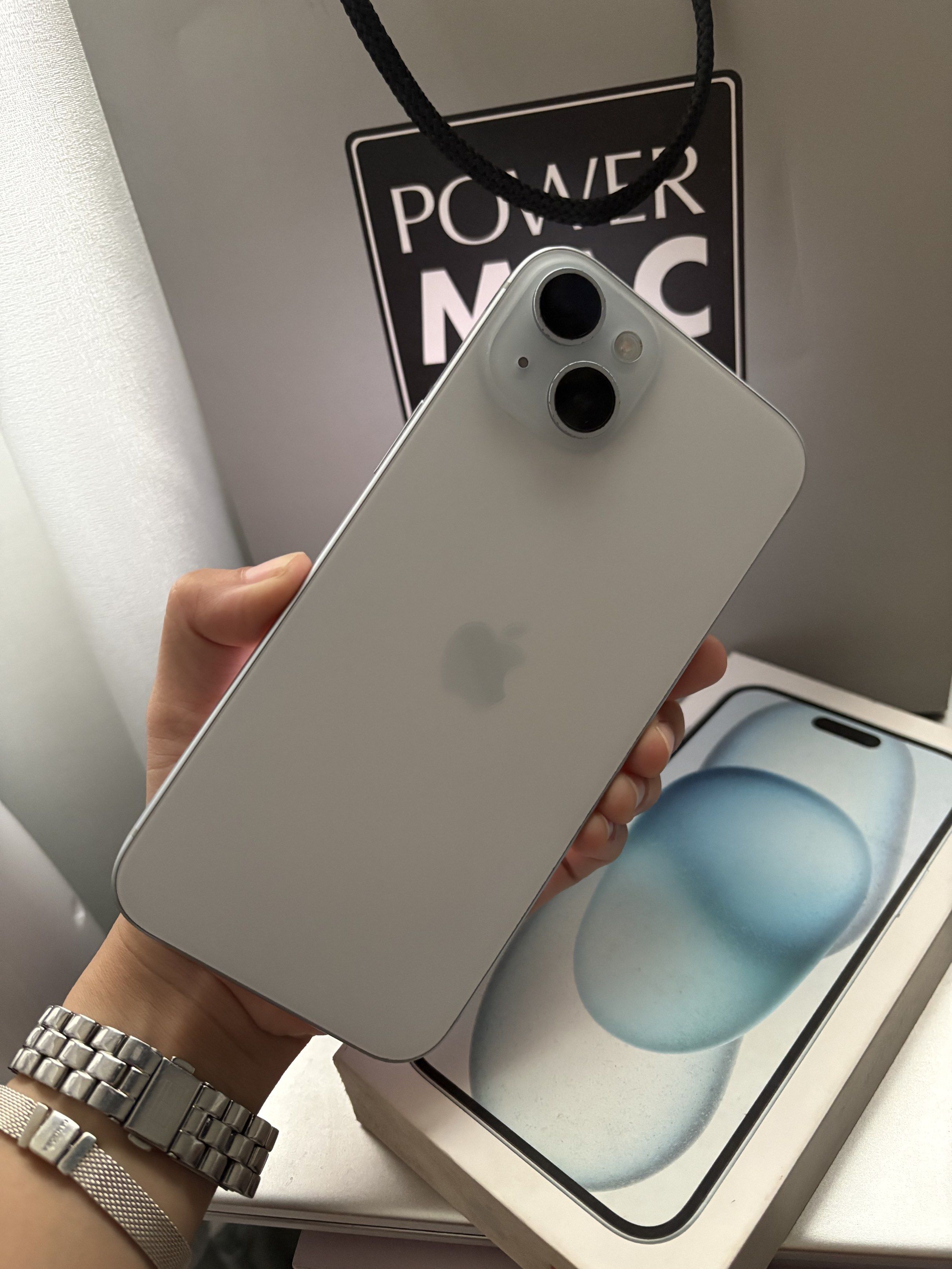 Iphone 15Plus (Category: iPhone 15 Series) located in Paranaque City. Submitted by decluaaa (Listing ID 1419664224, Image 1). Description: iPhone 15 Plus 128GB Bought at Power Mac 87% Battery Health 99% Smooth / Smoothness.