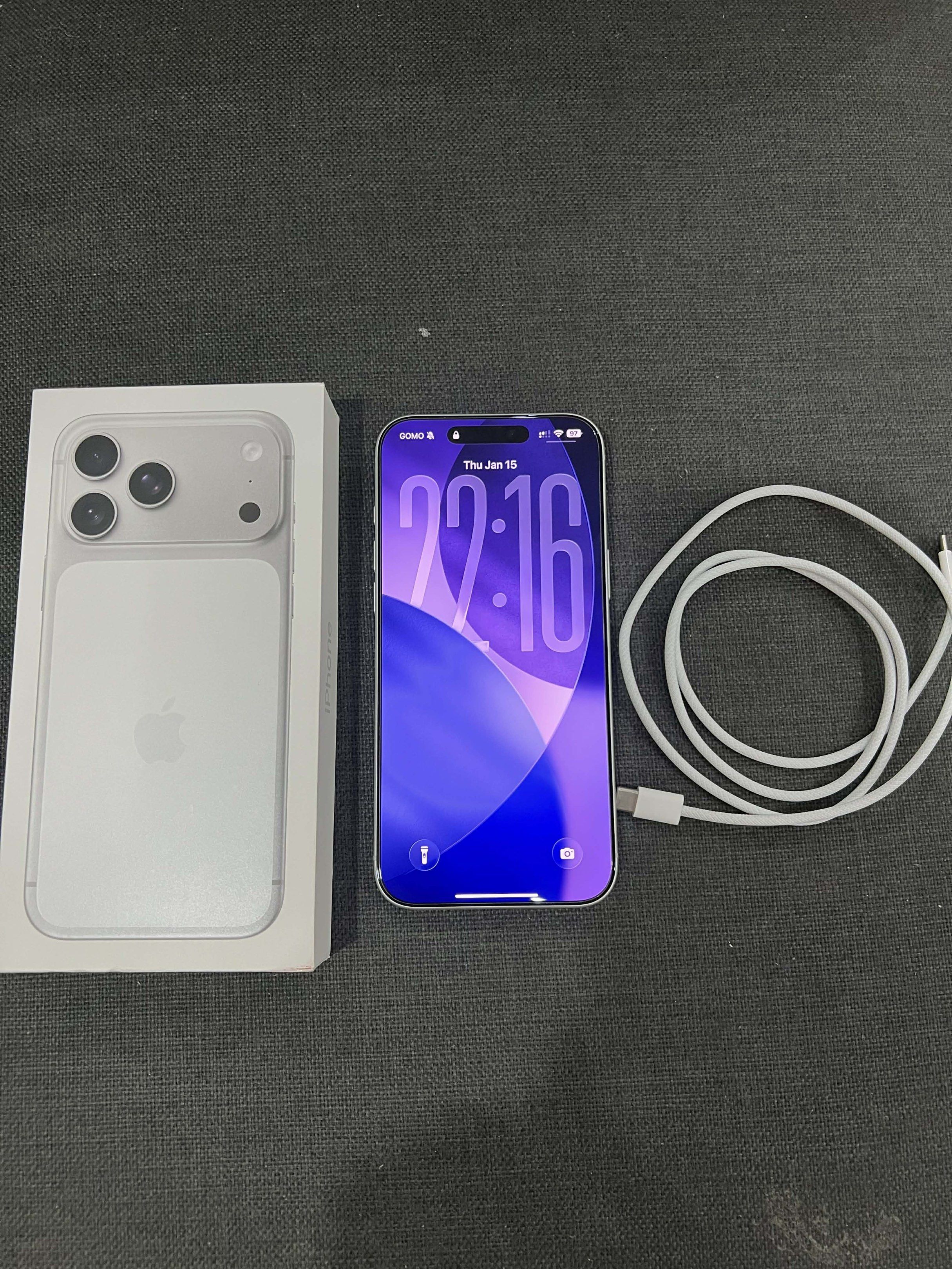 Iphone 17 pro max 512gb FU ESIM only (Category: iPhone 17 Series) located in Bulacan. Submitted by pmcnash (Listing ID 1419628550, Image 2). Description: FOR SALE ONLY - truetone and face id working - factory unlocked (openline) - us variant LL/A - pristine condition - 100bh 50+ cycle count - no history of repairs - unli check and reset ✅ unit / case / og box / cord 📍Malolos Bulacan.