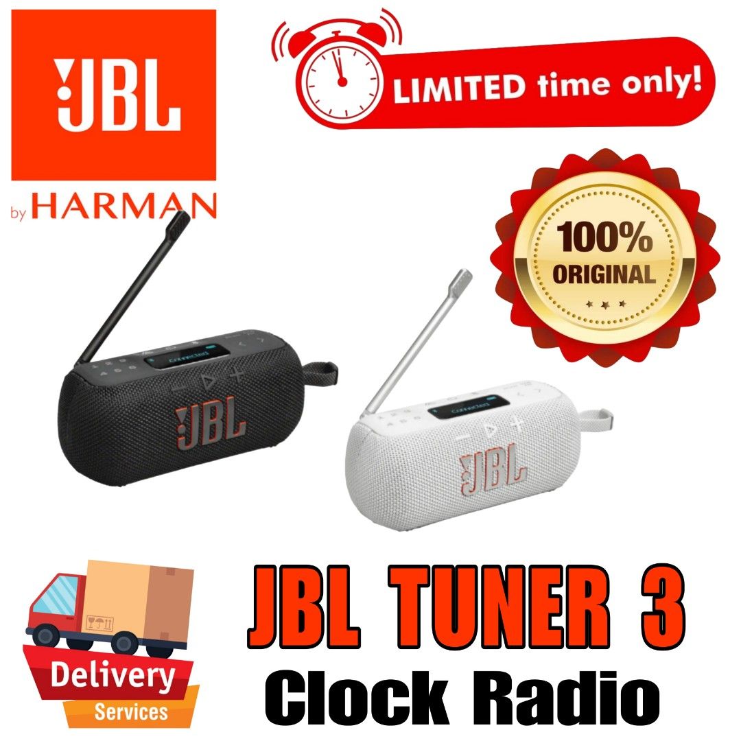 JBL TUNER 3 BLUETOOTH CLOCK RADIO SPEAKER jbl tuner 3