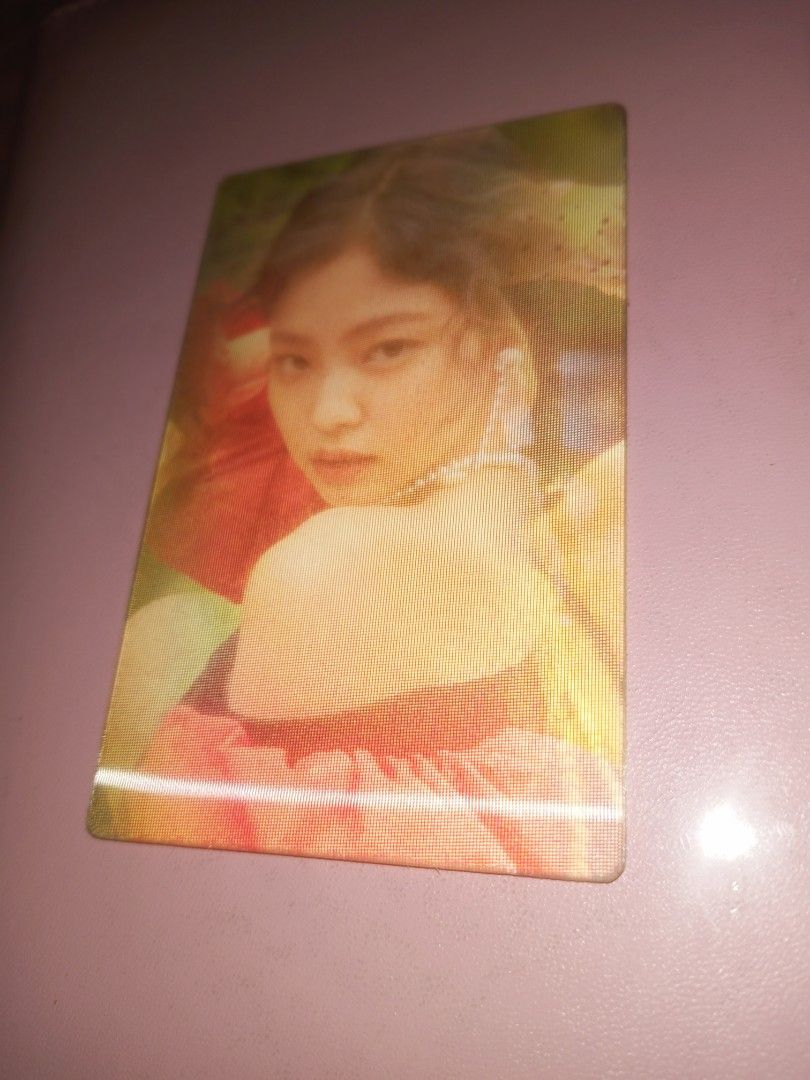Jennie Solo Rare Lenticular Pob (Category: K-Wave Merchandise) located in Davao. Submitted by paulinemarie13 (Listing ID 1419593247, Image 1). Description: Jennie rare lenticular pob photocard. A must-have collectible for Jennie fans!.