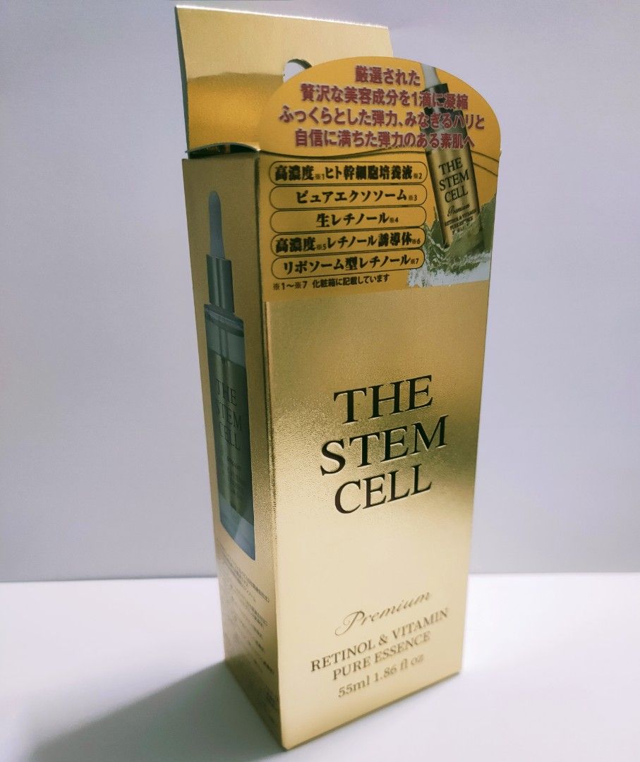 Jing'an Hall Limited THE STEM CELL - Retinol & Vitamin Pure Essence, PDRN & Glutathione Pure Essence, Power Skin Serum (Category: Face Care) located in Singapore. Submitted by nofrillsfactoryoutlet (Listing ID 1419752786, Image 4). Description: 100% Authentic and Brand New Sealed in Box, Direct Import from Japan ! ⭐Brand : Jing'an Hall Limited ⭐Manufacturer : KOR Japan ⭐Types : THE STEM CELL Series ⭐Volume : 55ml each ⭐Made in Japan ⭐Meet Up: Kad
