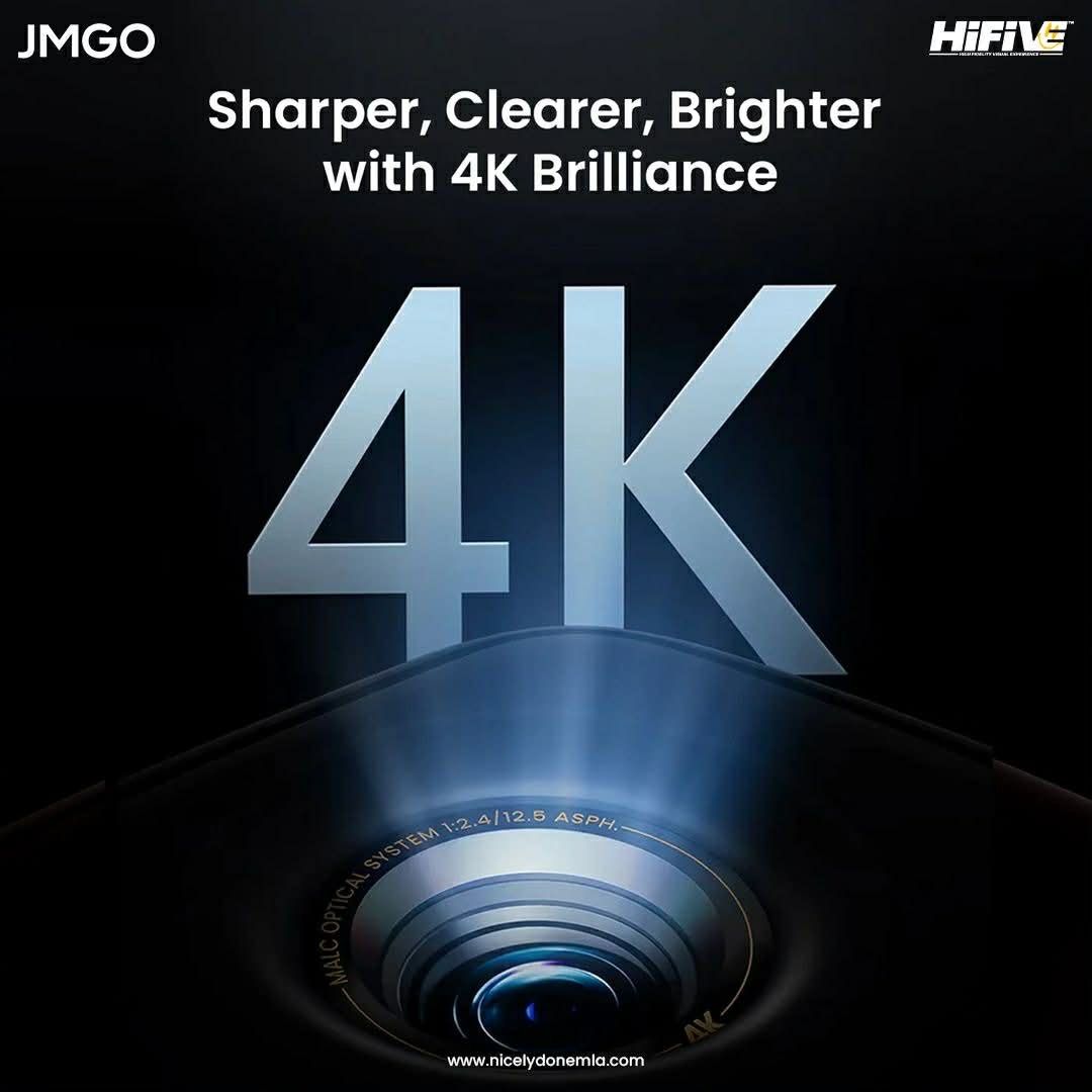 JMGO N1S 4K Projector (Category: Projectors) located in Quezon City. Submitted by rich.tngnn (Listing ID 1419647258, Image 3). Description: Experience stunning 4K HDR visuals with the JMGO N1S mini projector. Enjoy immersive Dolby audio and 3D support on screens up to 200". It features a FlexiSmart adaptive system for effortless usage, including smart screen alignment, keystone correction, real-time auto focus, and lossless zoom. Indulge in premi
