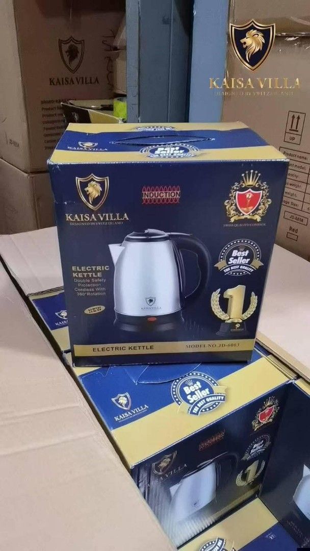 Kaisa Villa Electric Kettle 2L (Category: Kettles & Airpots) located in Manila. Submitted by yzlshop (Listing ID 1419673799, Image 1). Description: - Kaisa Villa Electric Kettle - Model: HD-2601 - Fast water boiling - Perfect for tea, instant meals, and more - Convenient and practical for any kitchen.