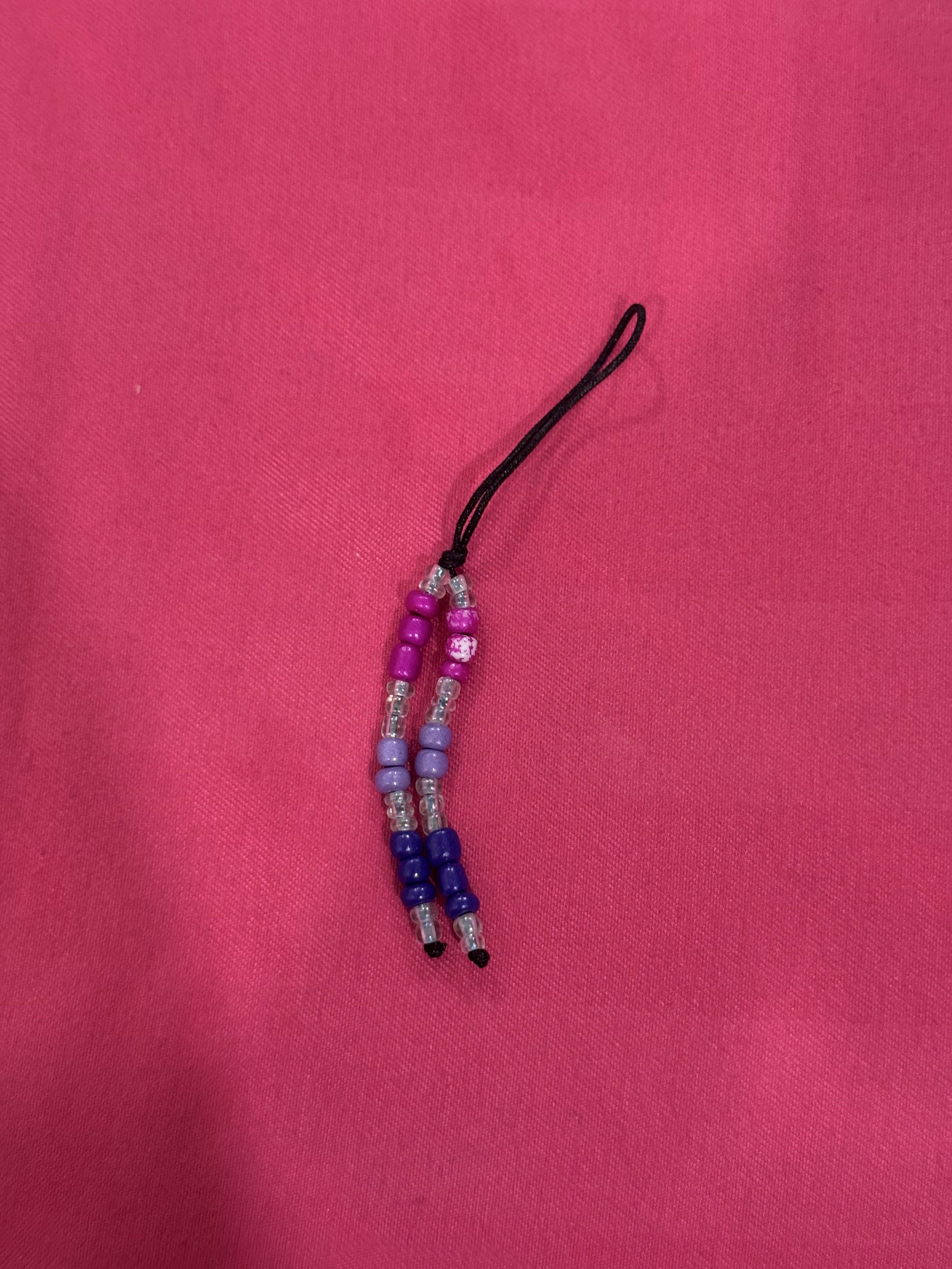 LGBT Bisexual Beaded Phone Charm (Category: Charms) located in Manila. Submitted by shenjiu.cutiepie (Listing ID 1419774268, Image 2). Description: - LGBT Bisexual Beaded Phone Charm - Features the bisexual flag colors - Handmade with colorful beads - Perfect accessory to show your pride Loc: Cainta, Rizal MOP: Gcash or cash (meet up) Delivery: lalamove or grab.