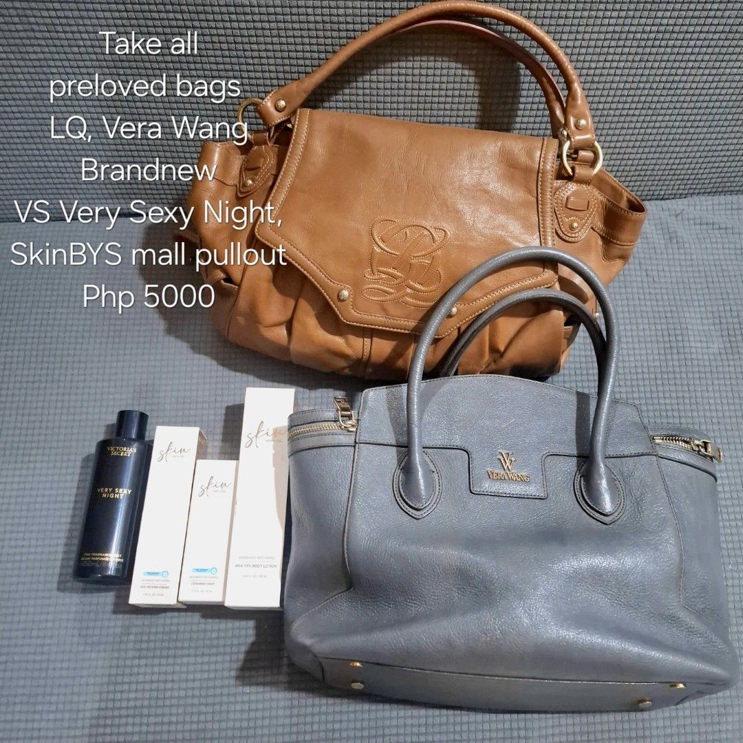 LQ Vera Wang Bundle (Category: Luxury Bags & Wallets) located in Quezon City. Submitted by ang.leighanne (Listing ID 1419741990, Image 1). Description: Super Bundle Sale Super galante Sale No tawad na 💌PM nalang sa gusto makita in detail 📍QC Gcash, bpi, UB LBC, gogo, Riders.