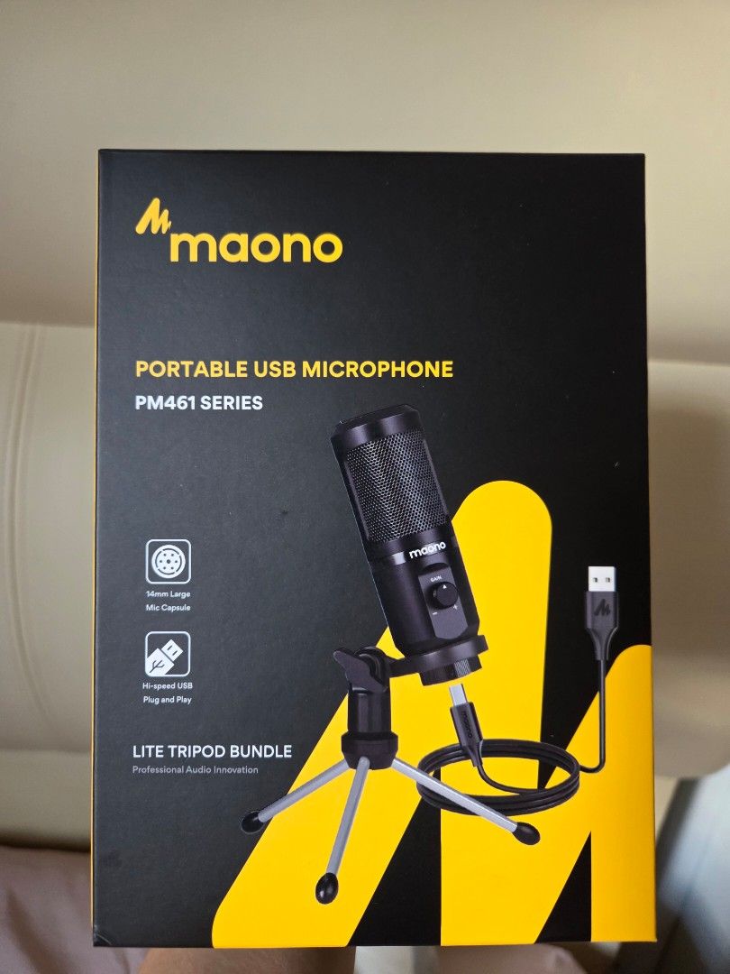 Maono PM461 USB Microphone with Tripod