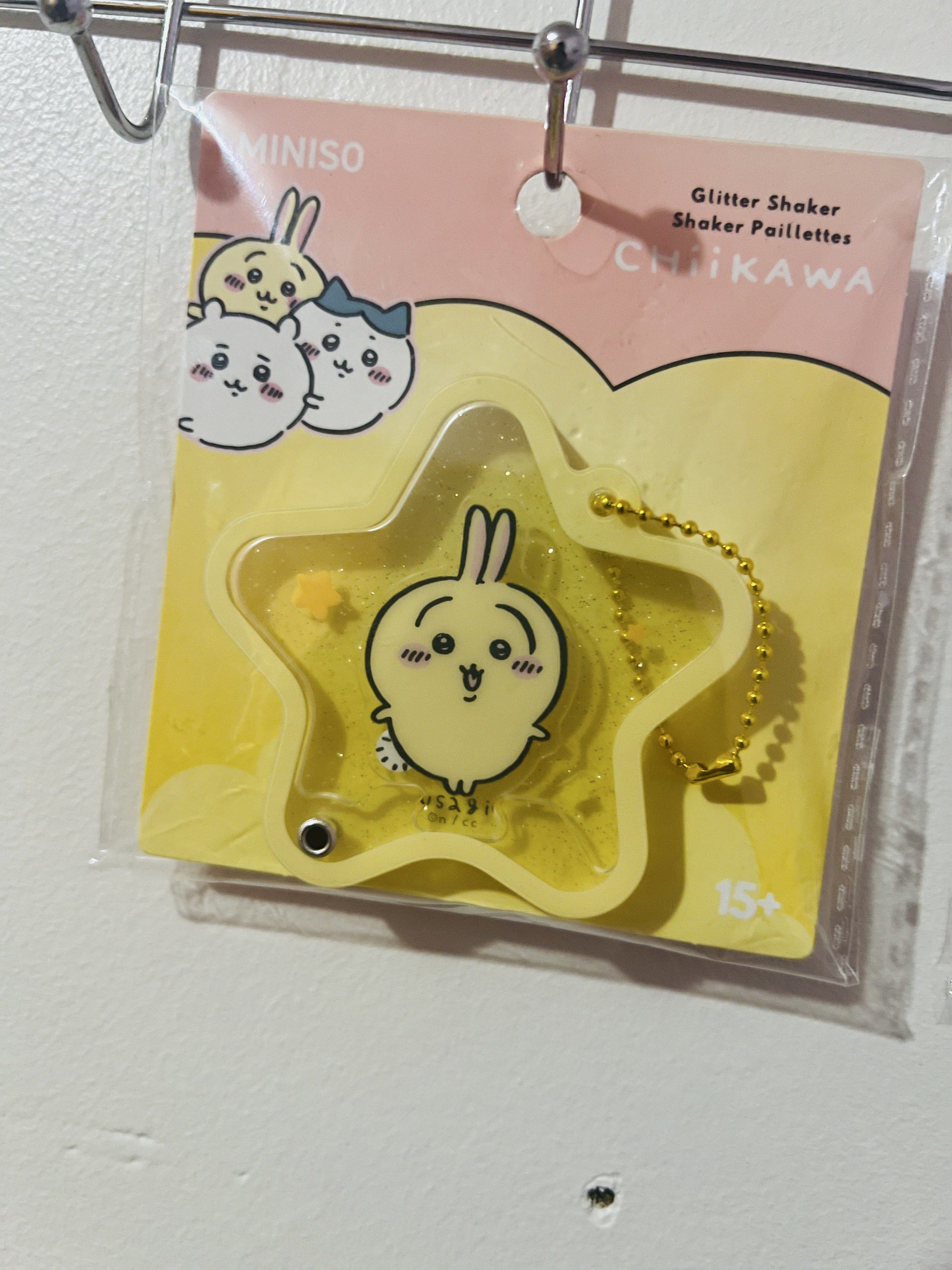 MINISO Chiikawa Hachiware Usagi Acrylic Shaker (Category: Character Goods) located in San Juan, La Union. Submitted by lilangmapache (Listing ID 1419711528, Image 3). Description: 💜ITEM ON HAND💜 -₱190 each ~Item left: Usagi (1) Hachiware (SOLD OUT) ~ Item is brand new, bought in Miniso HK ~ DM for further inquiries ~MOP: GCash (payment first, buyer must shoulder SF) ~MOD: J&T, LBC, PHLPOST ~Tags: Chiikawa, Hachiware, Usagi, Keychain, Plush Char